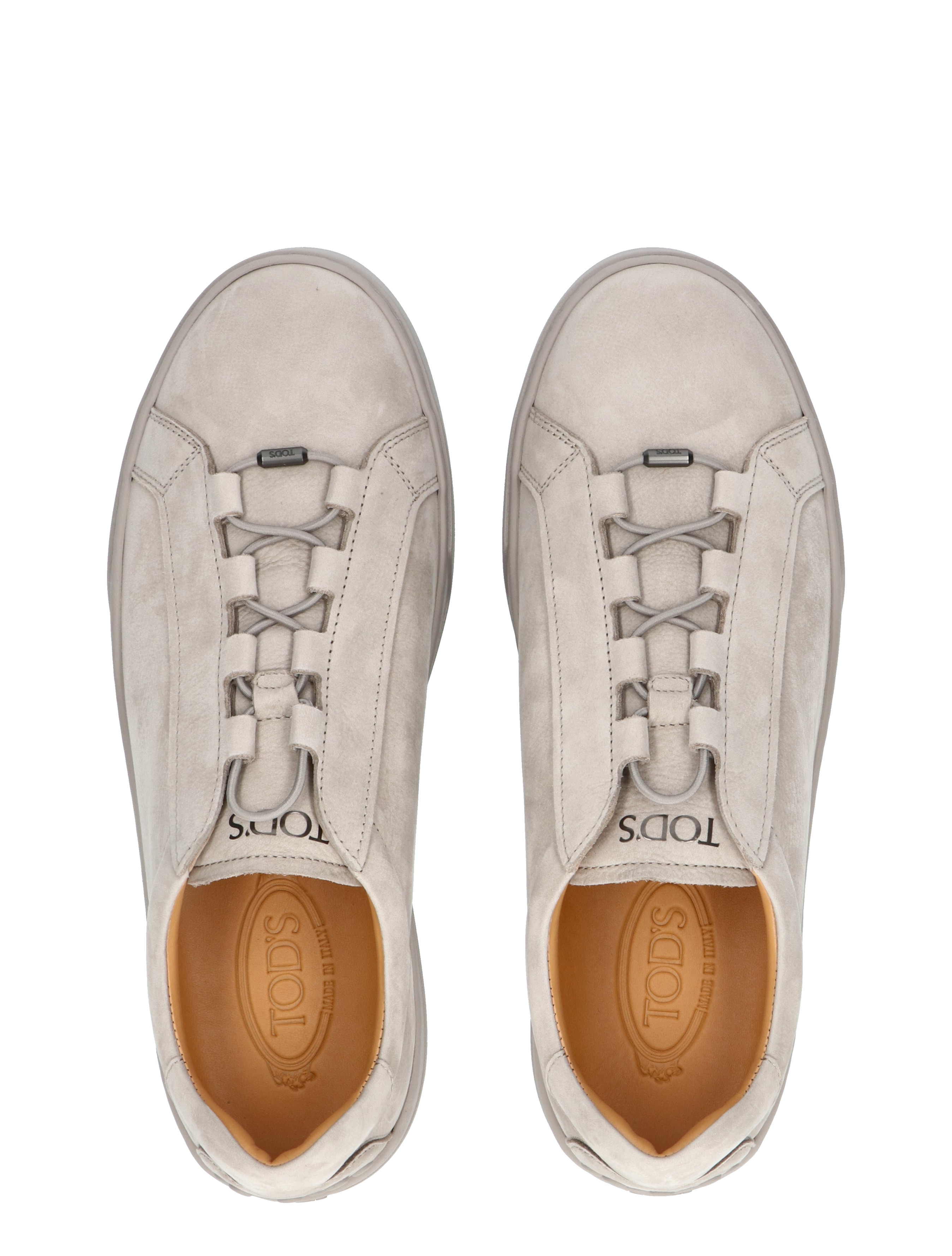 Tods - Sneakers in Nubuck C416 Beige - Heren - Lage Sneakers - Sneakers - 46630_77_7