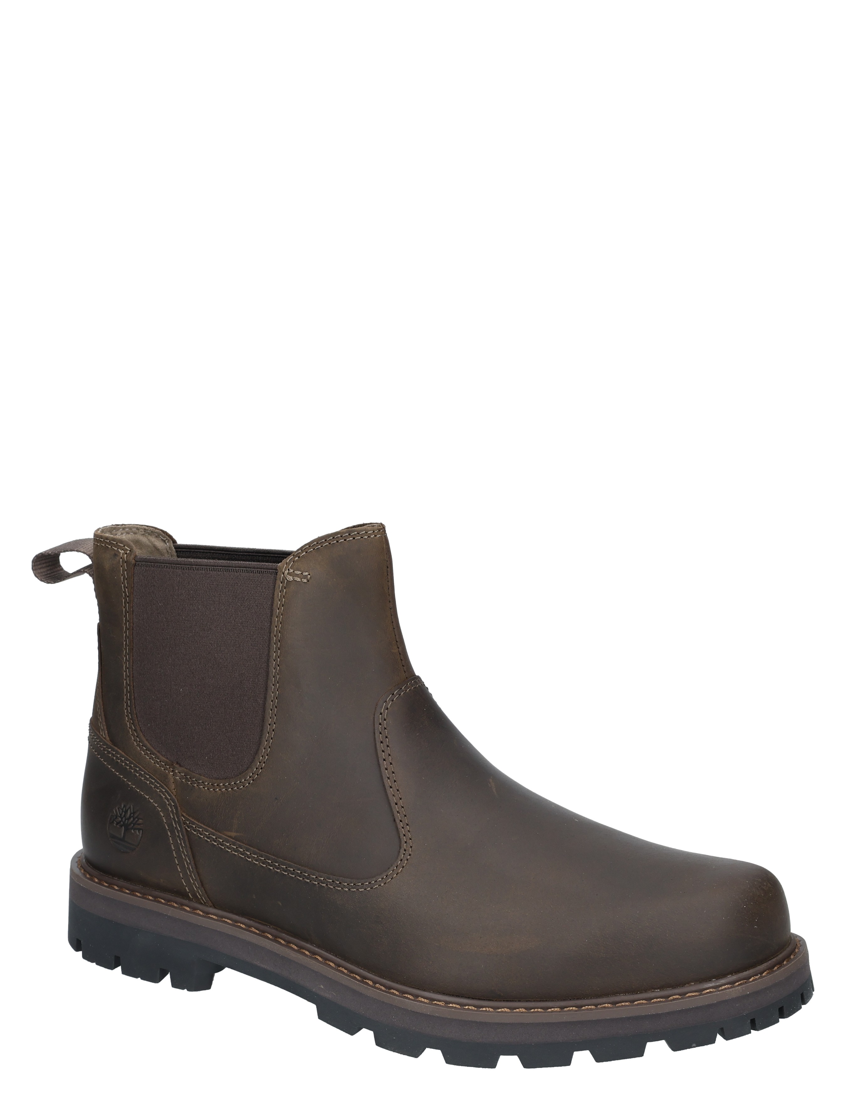 boot, enkellaar, bruin, leer, Chelsea-achtig