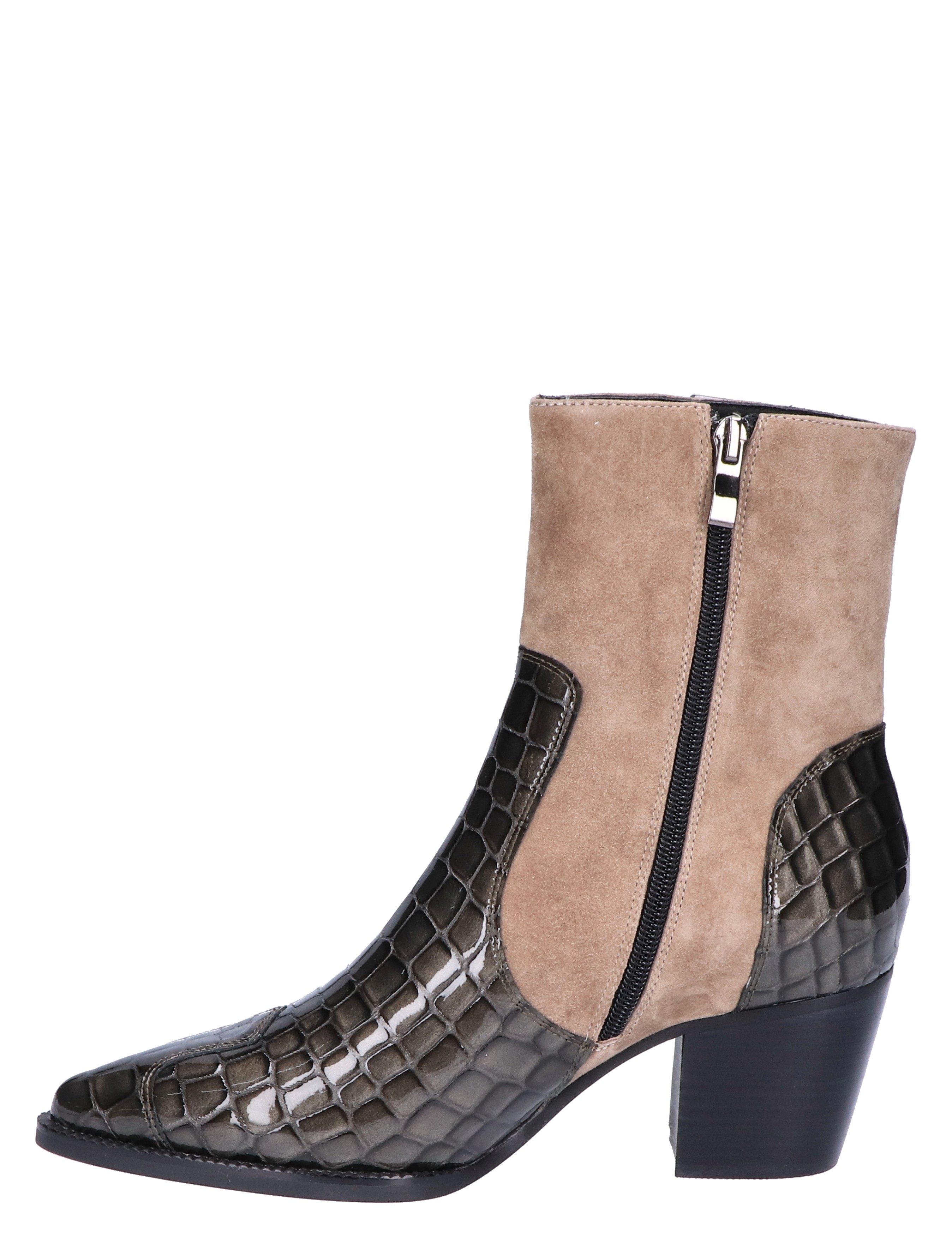 Di Lauro - Sybylle Grey Croco - Dames - Boots - Enkellaarsjes - 46270_77_2
