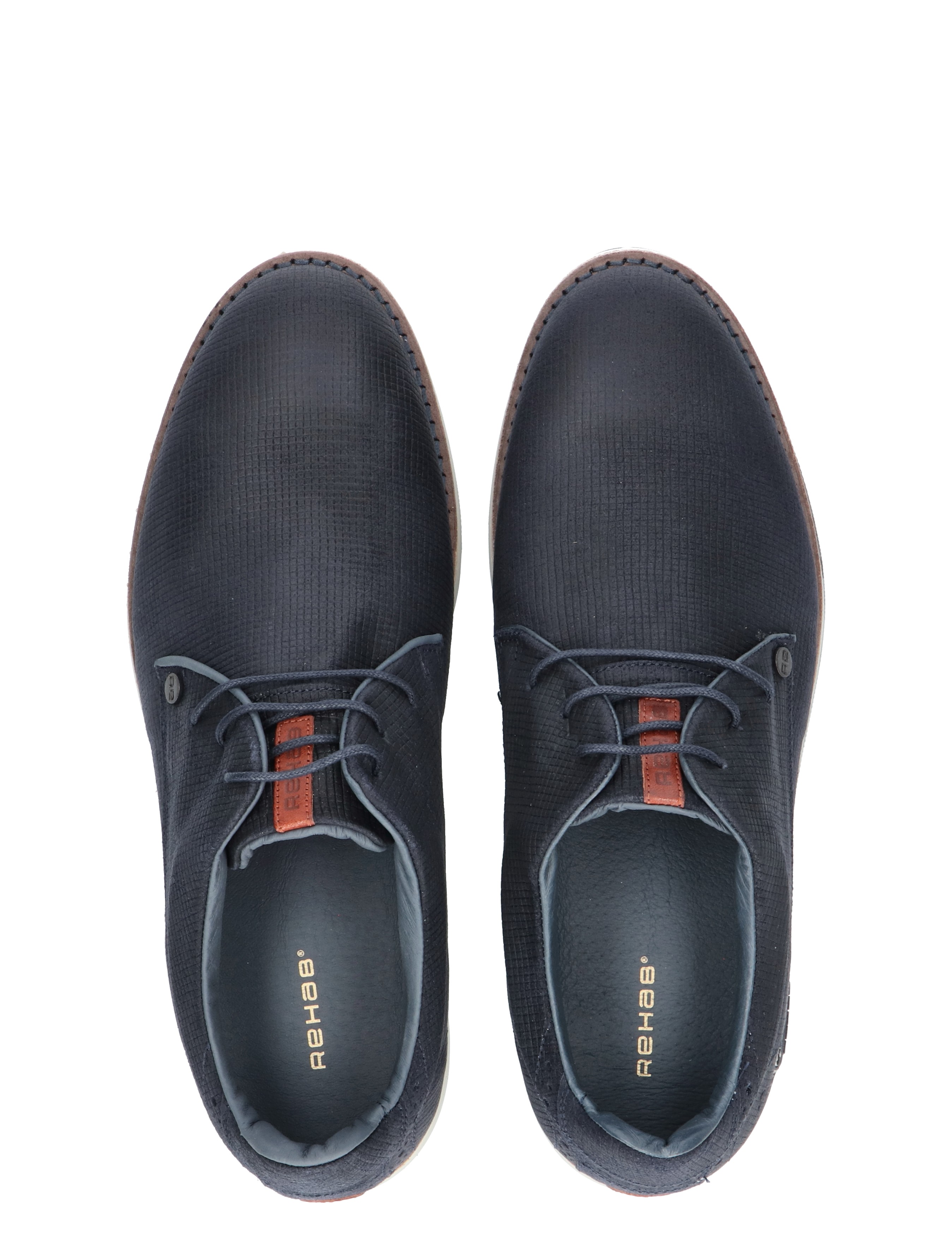 Rehab Footwear - Nolan Square Dark Blue - Heren - Veterschoenen - Casual Veterschoenen - 45859_33_7