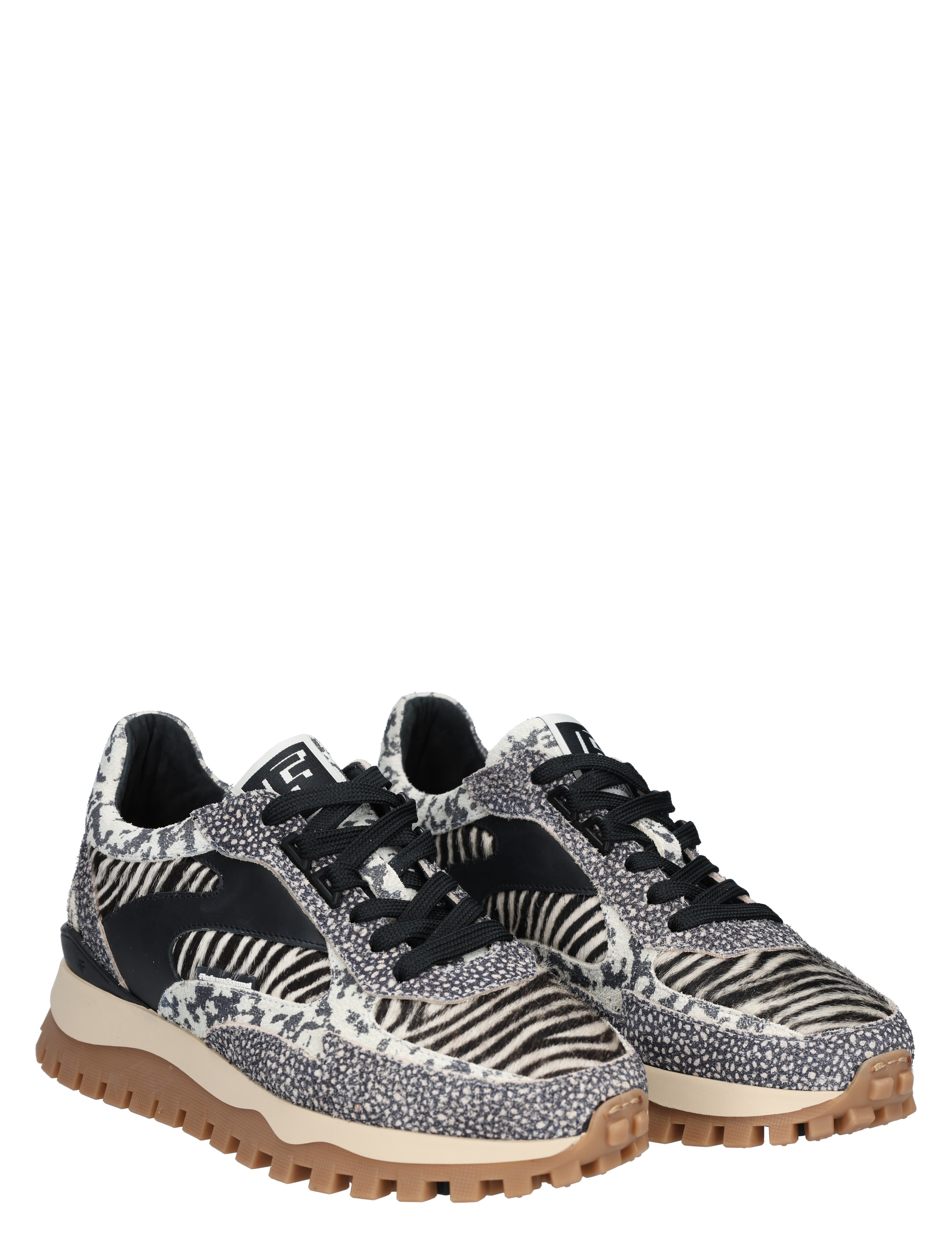 Floris van Bommel - Grommi SFW-10143 19-01 Black Combi G-Wijdte - Sneakers - Dames - Lage Sneakers - 49294_11_5