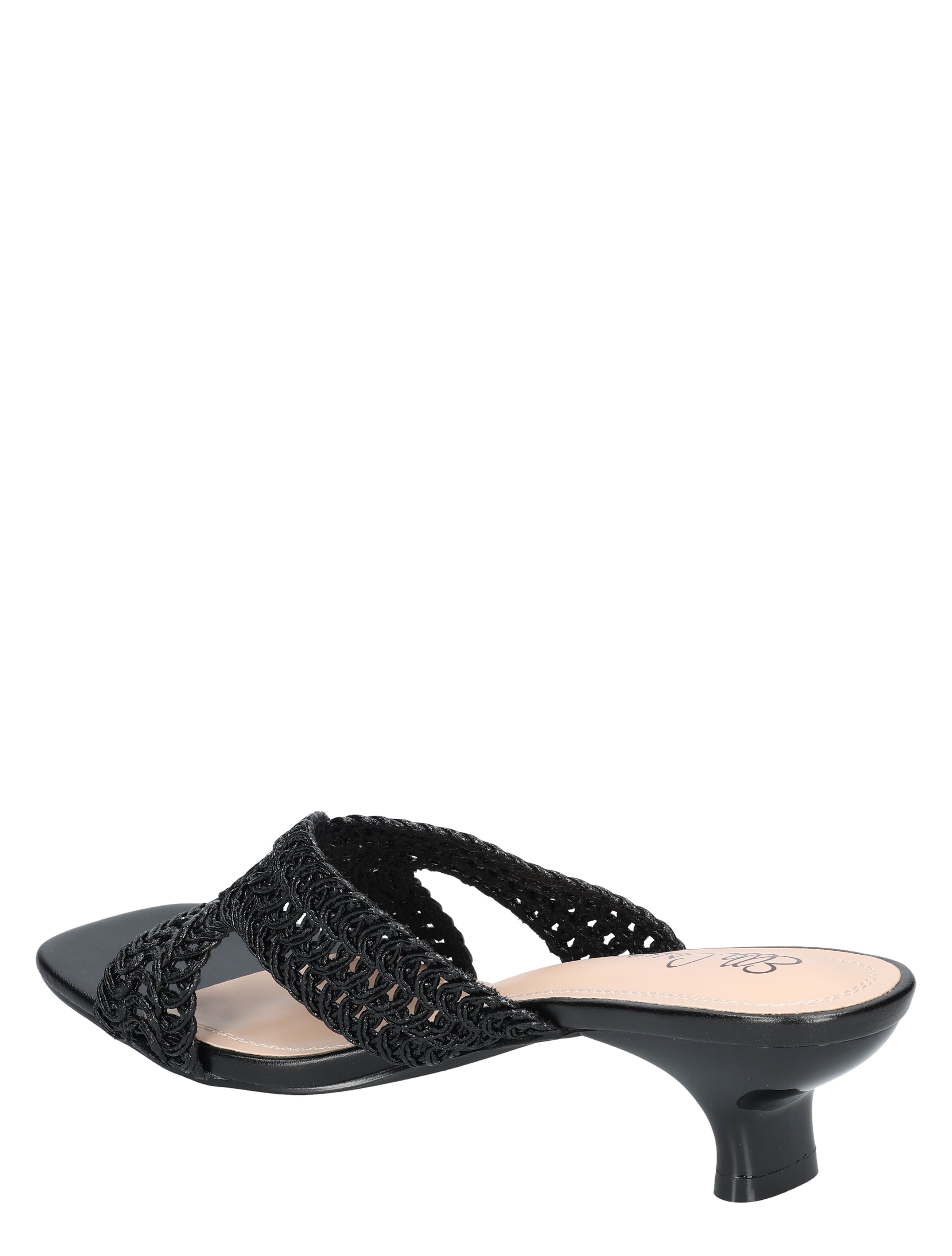 sandalen, hak, trapstrap, zwarte, luxe