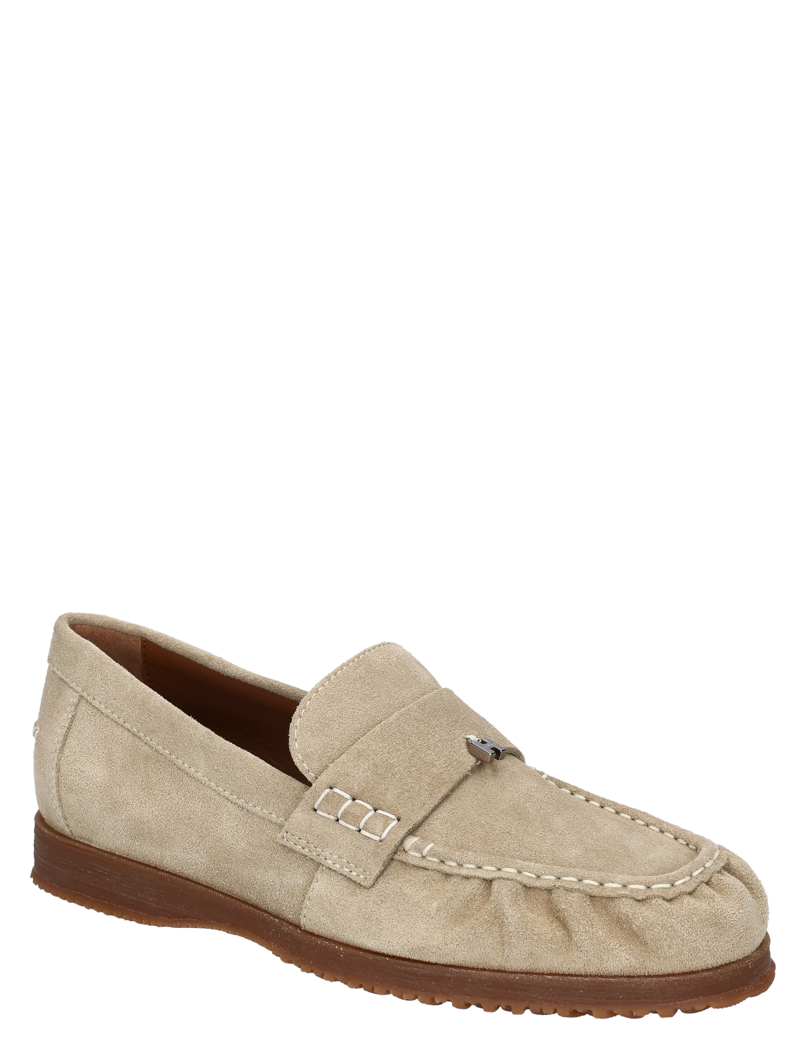 loafer, suede, beige, moccasin, slip-on