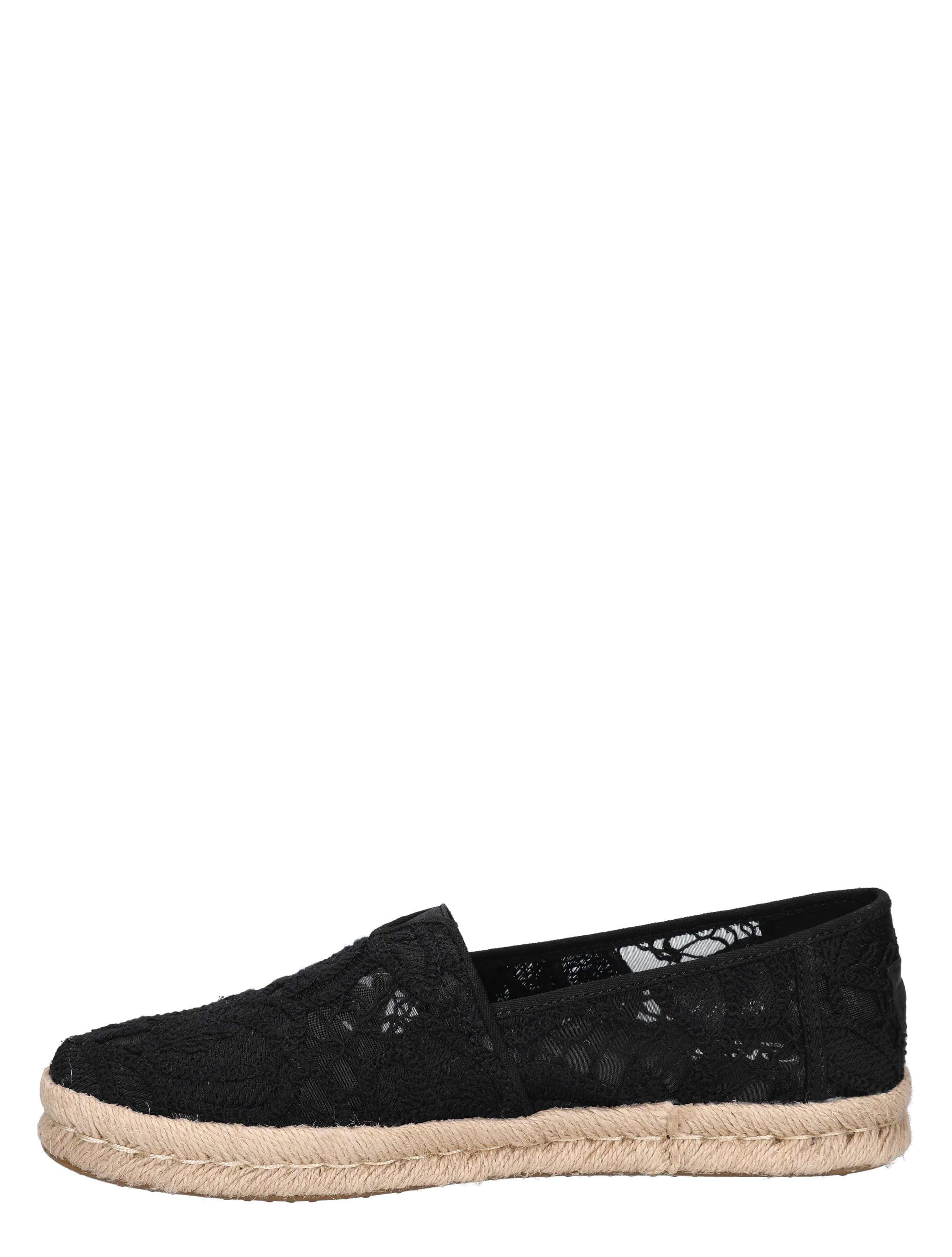 Toms - 10023026 Black Floral Crochet - Dames - Espadrilles - 50342_11_2