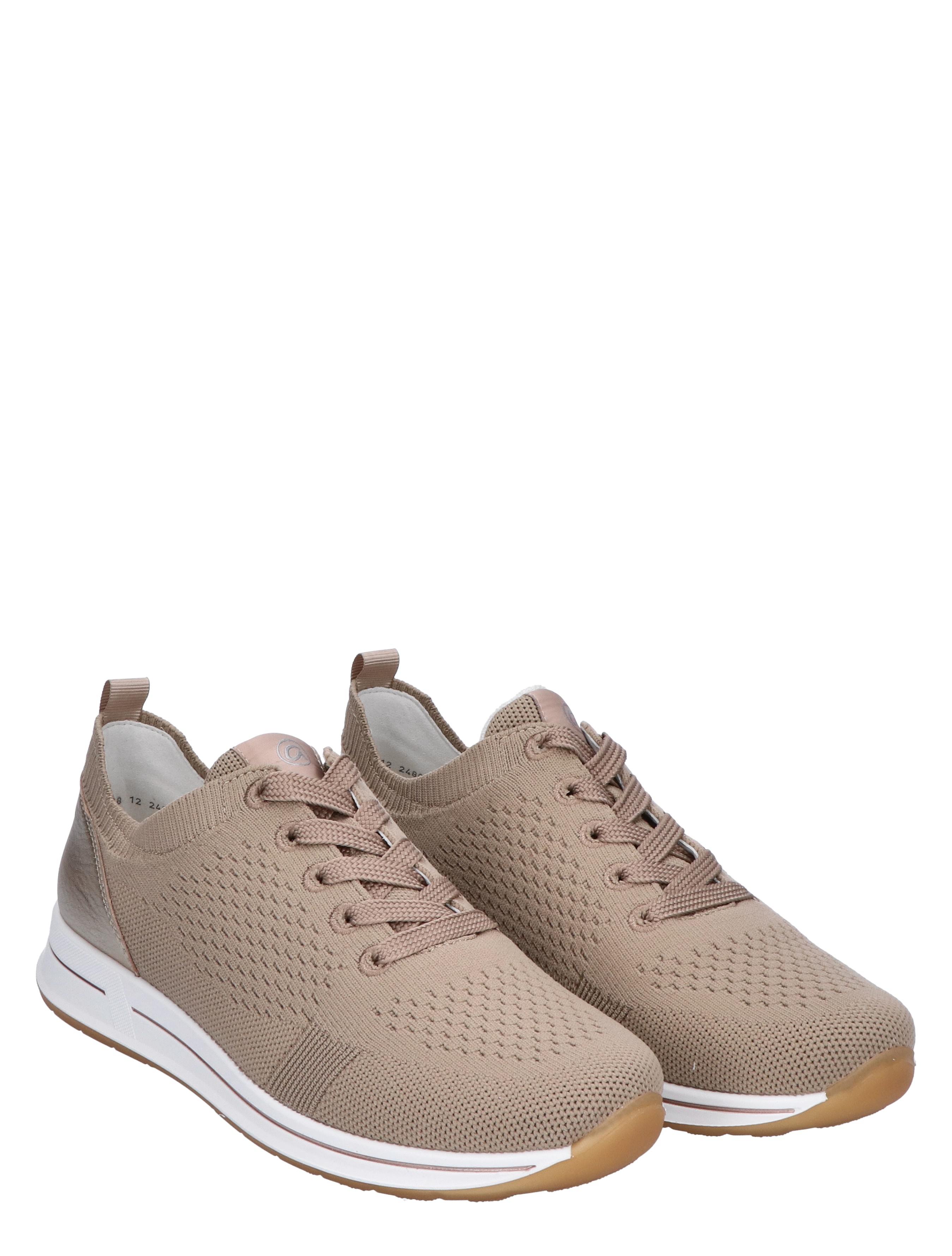 Ara - 12-24807-08 Sand Platina H-Wijdte - Sneakers - Dames - Veterschoenen - Casual Veterschoenen - Slip On Sneakers - 44020_77_5