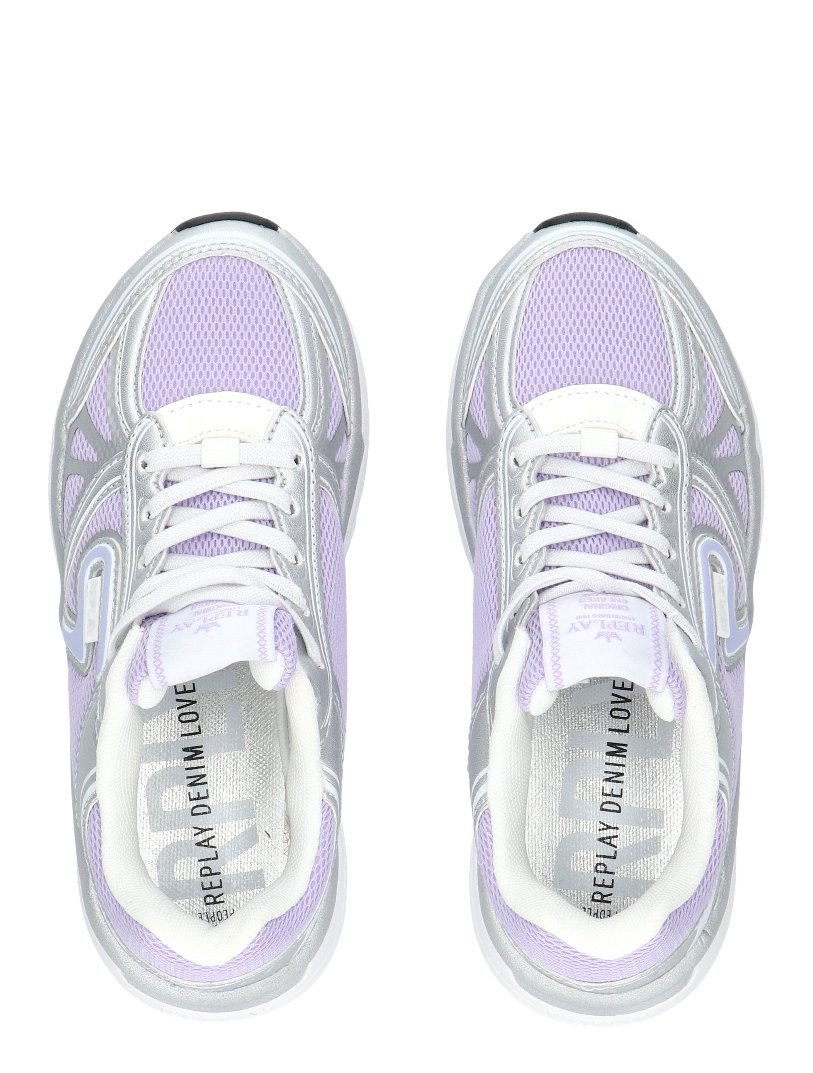 Replay - JS900008T 3519 Silver Lilac White - Meisjes - Lage Sneakers - Sneakers - 49846_54_7