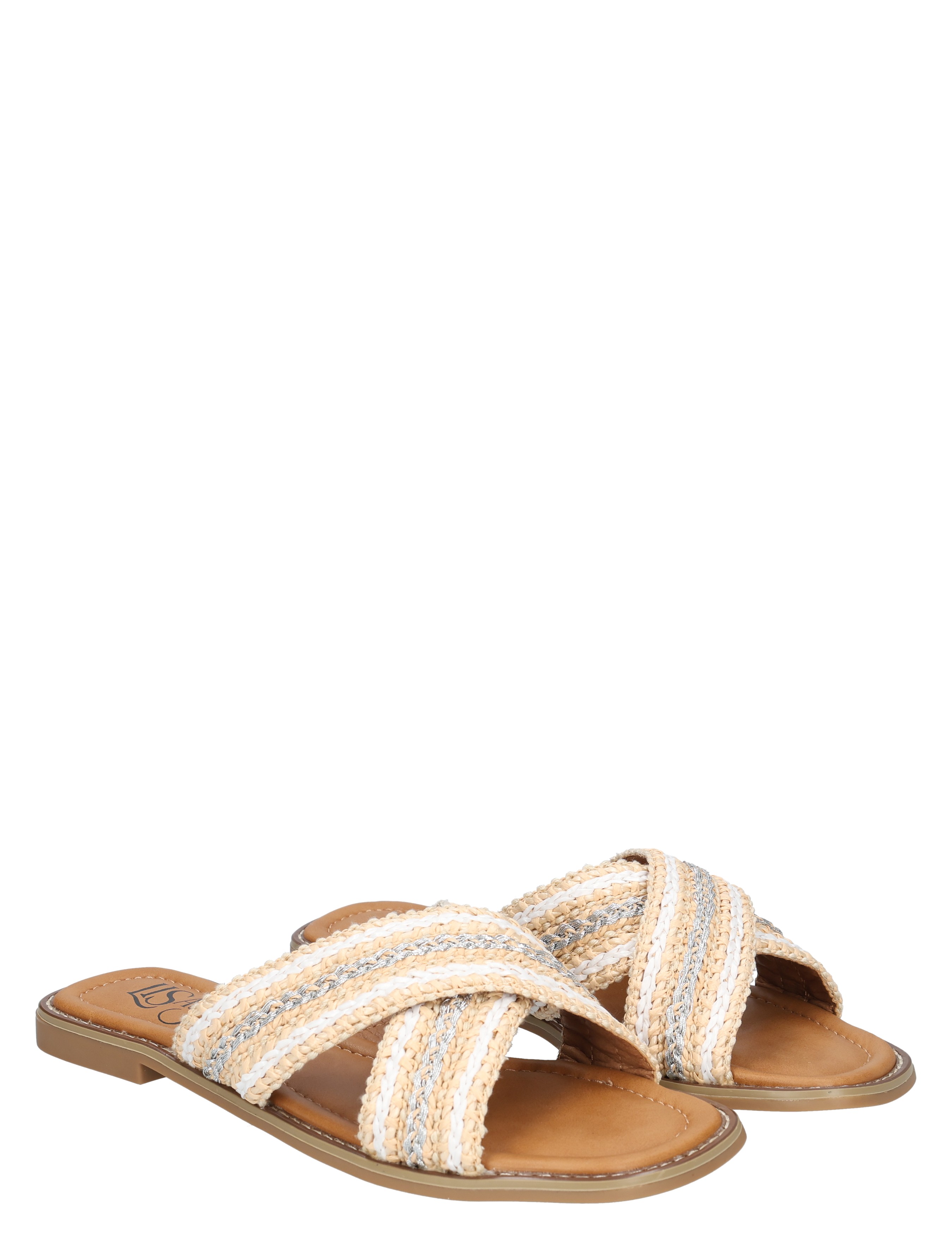 Lisa & Jo - Zahide Silver Beige - Dames - Muiltjes - 50300_77_6