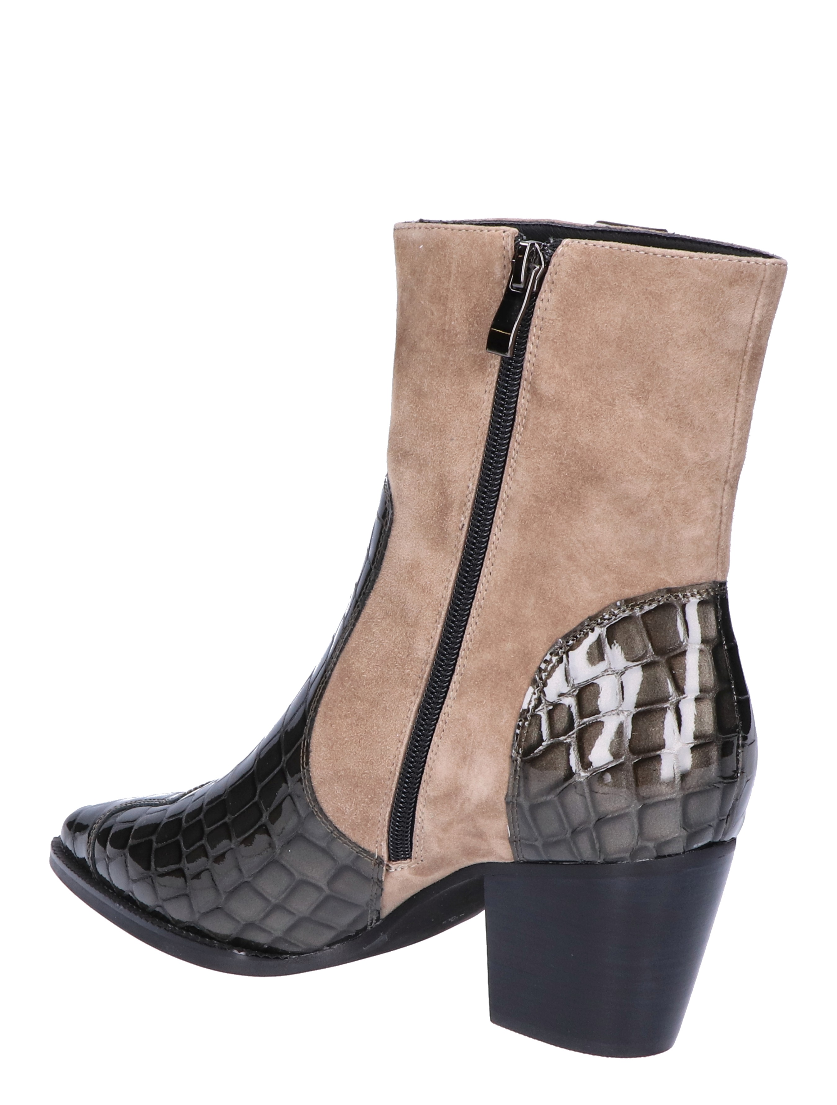 Di Lauro - Sybylle Grey Croco - Dames - Boots - Enkellaarsjes - 46270_77_4