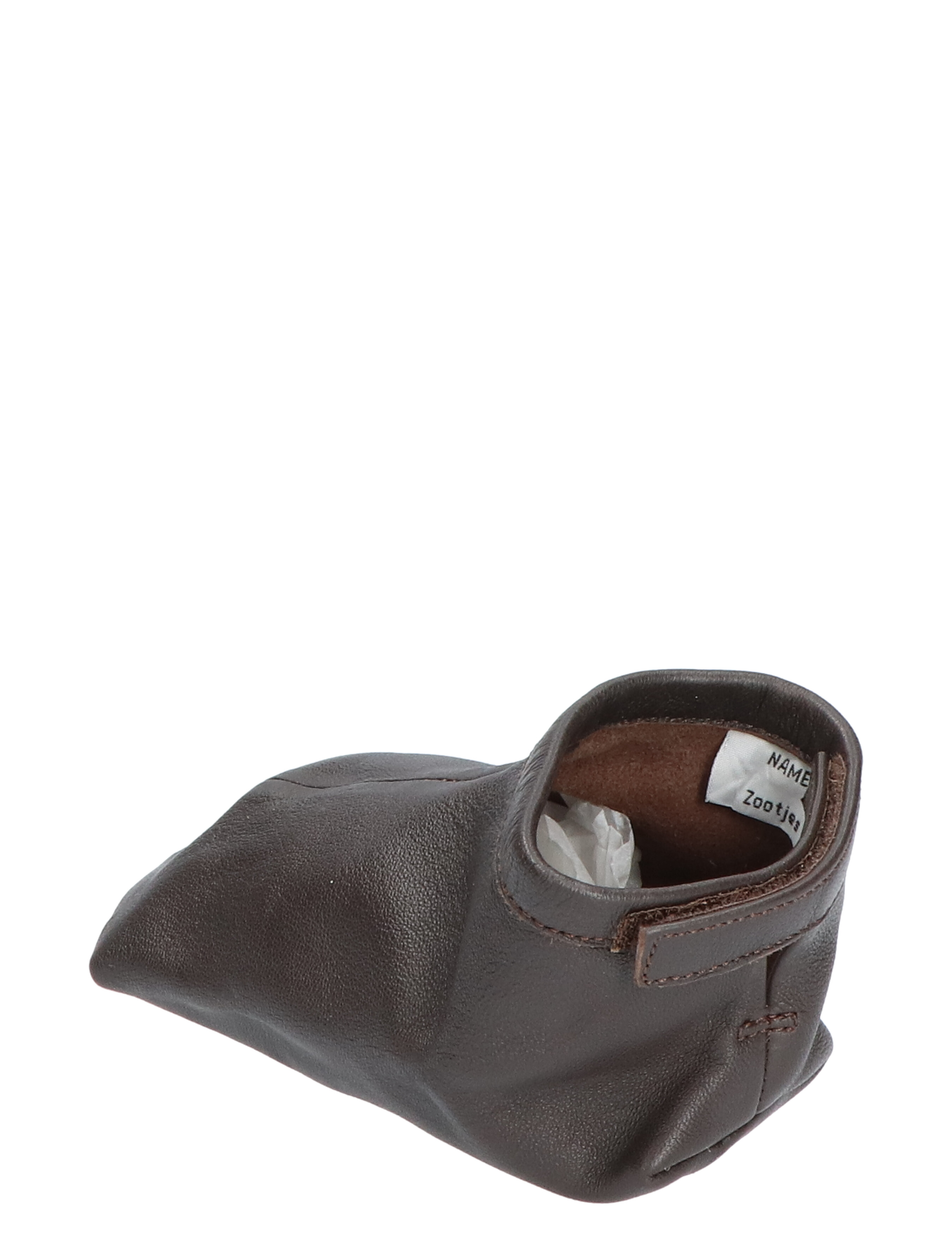 Zootjes - Leren Babyslofje Chocolate Brown - Meisjes - Jongens - Babyshoenen - Babyshoenen - 42472_22_4