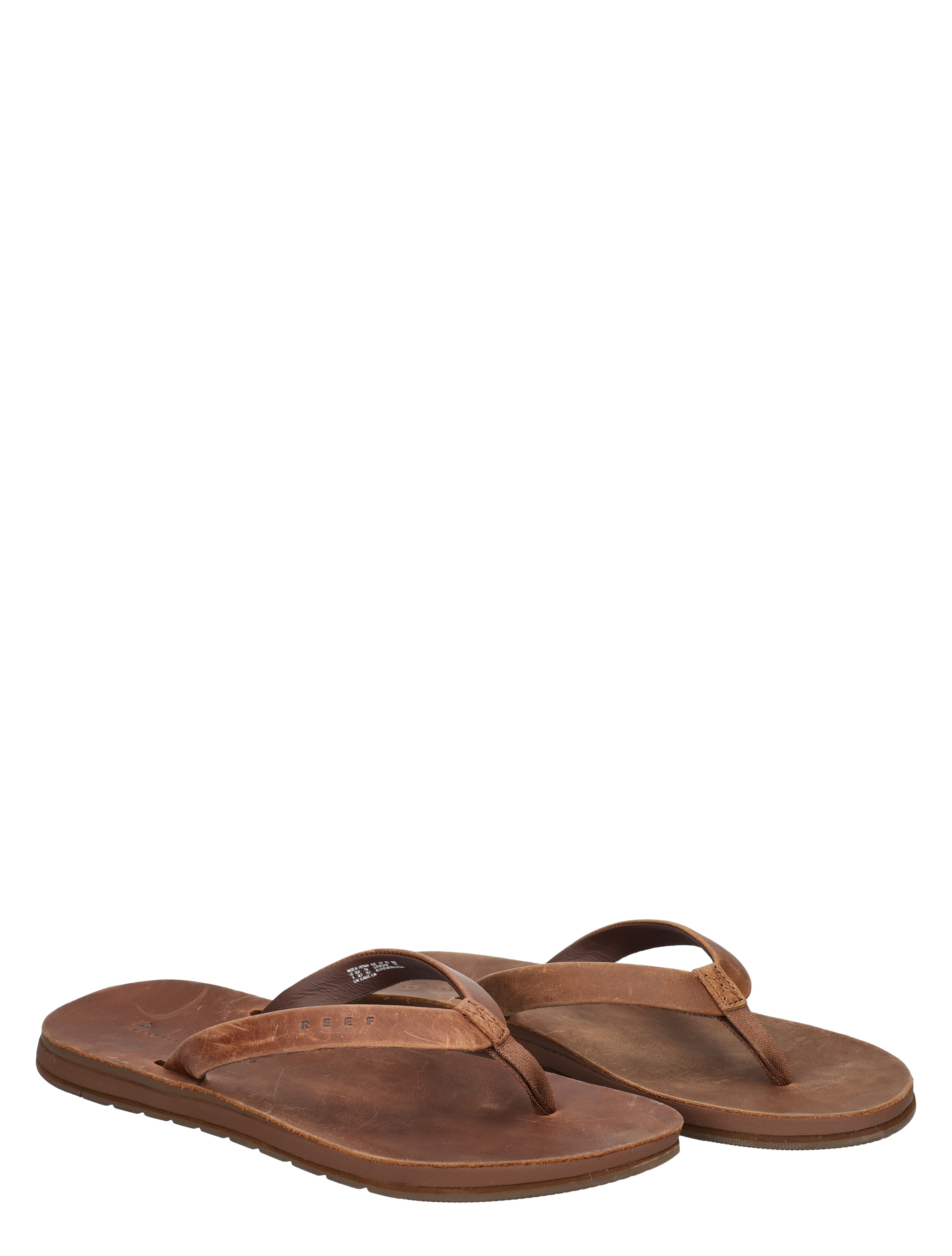 slippers, flip-flops, leer, bruine, sandalen