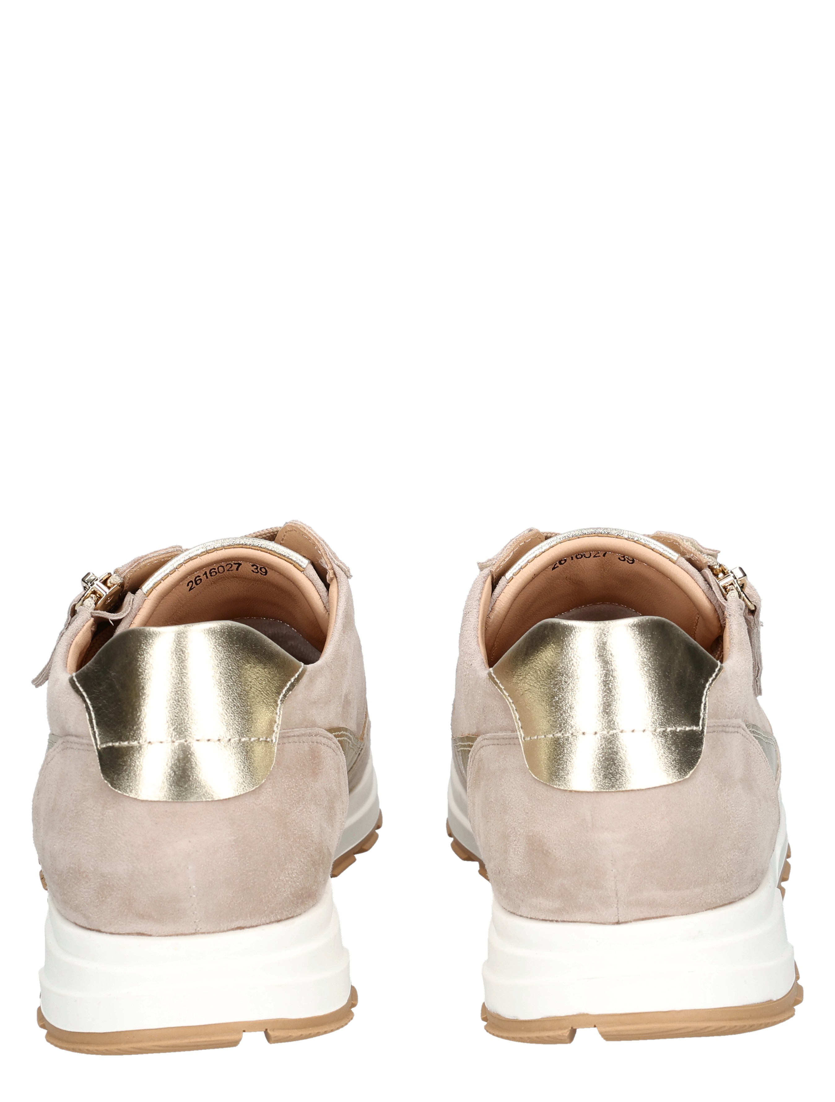 roze sneakers, suède, metallic trek, witte zool, zoolrug, sportieve schoen