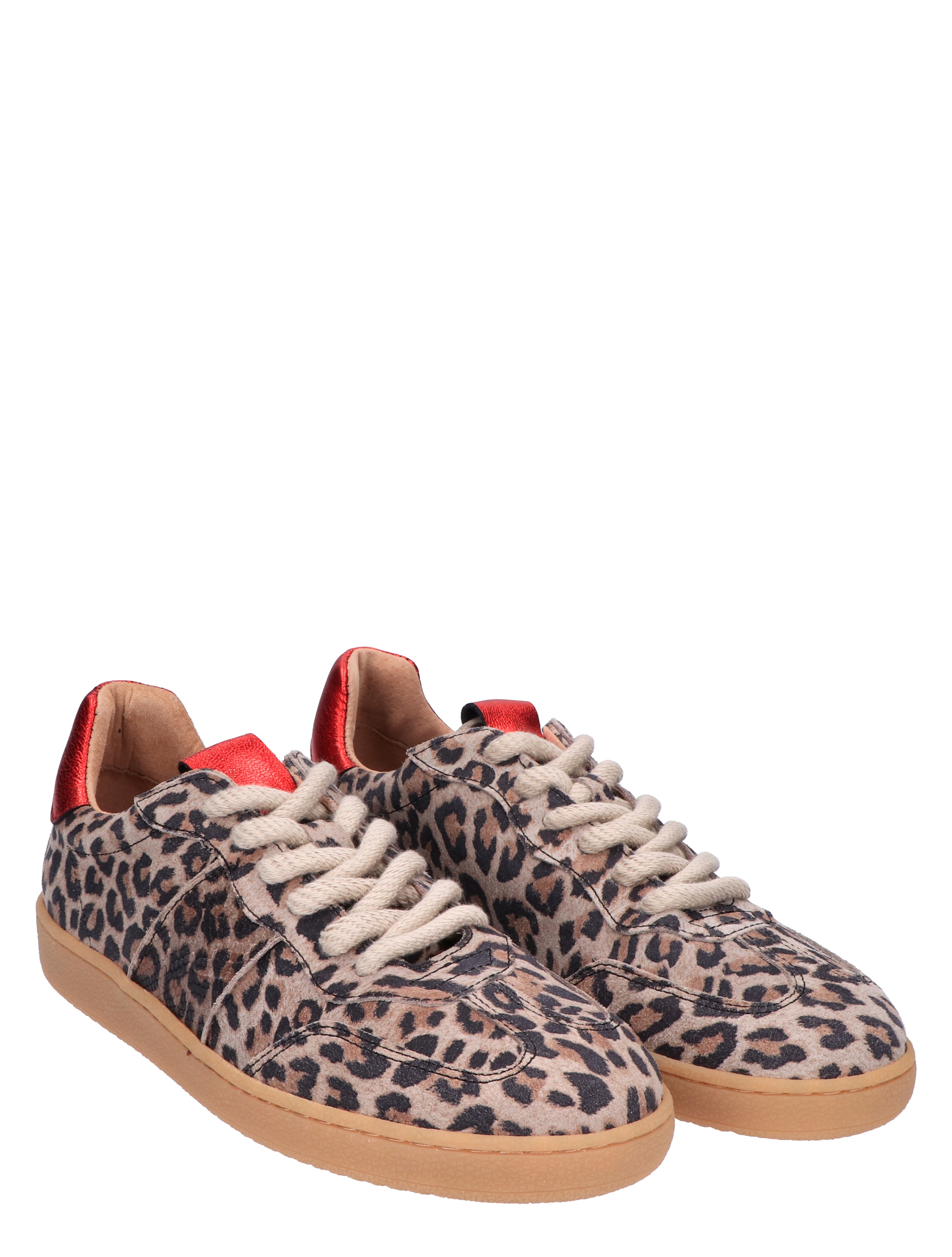 DWRS Label - Poona Beige Red 8229 - Sneakers - Dames - Lage Sneakers - 47192_24_5