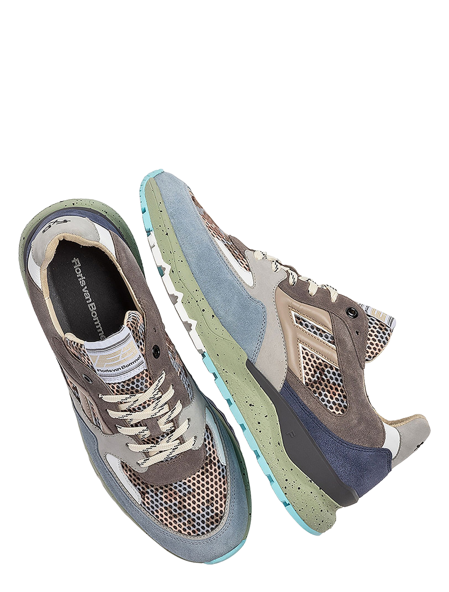 Floris van Bommel - De Treener SFM-10154 42-04 LightBlue G+ Wijdte - Heren - Lage Sneakers - Sneakers - 50116_03_3