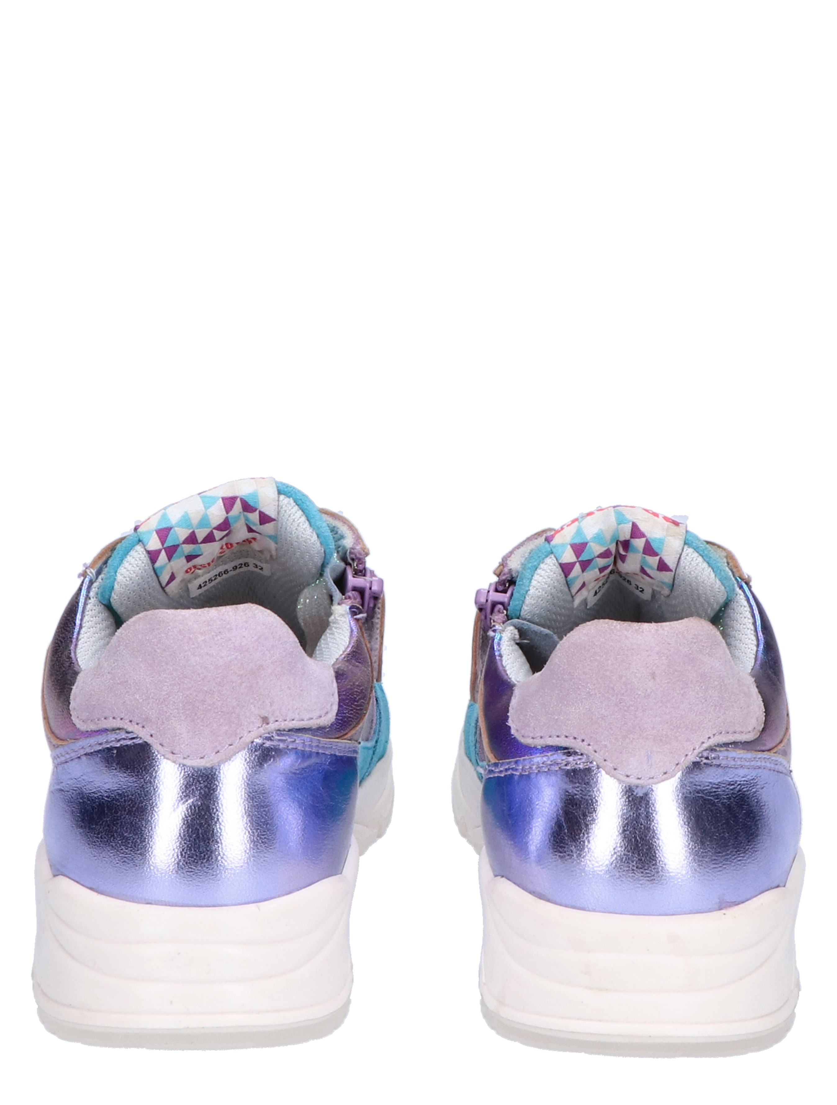 Braqeez - Feedhra Flow 926 Turqoise - Meisjes - Lage Sneakers - Sneakers - 47137_59_5