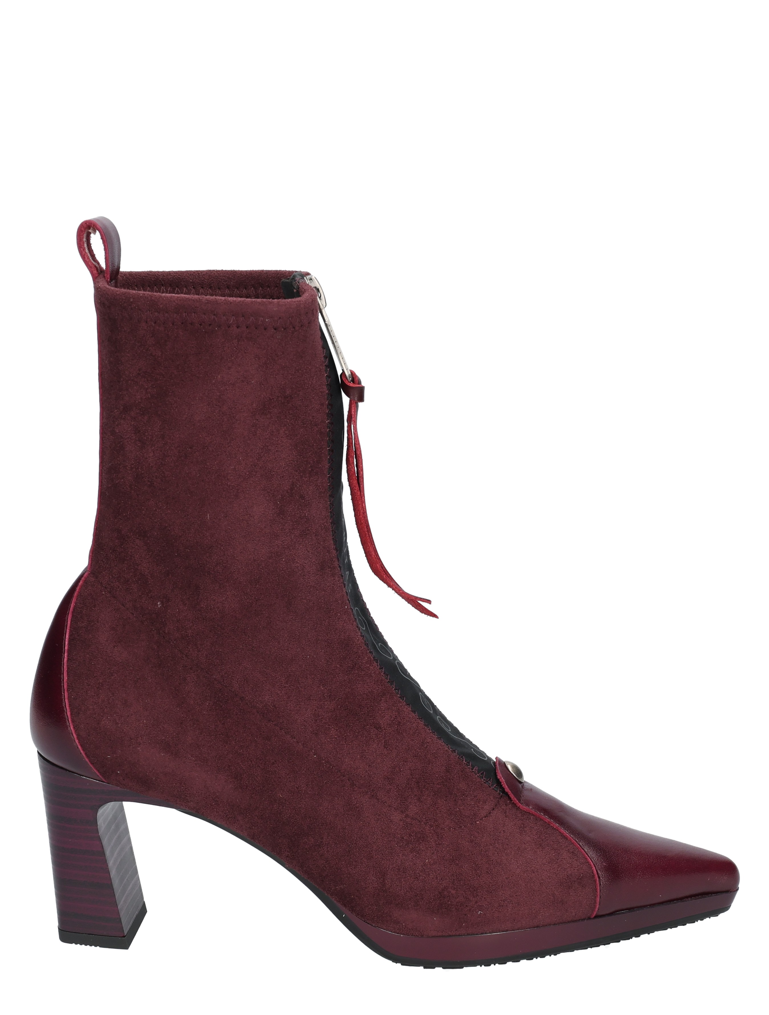 Hispanitas - HI265085 Soho Bordo Velour Bordo - Dames - Boots - Enkellaarsjes - 52054_42_1