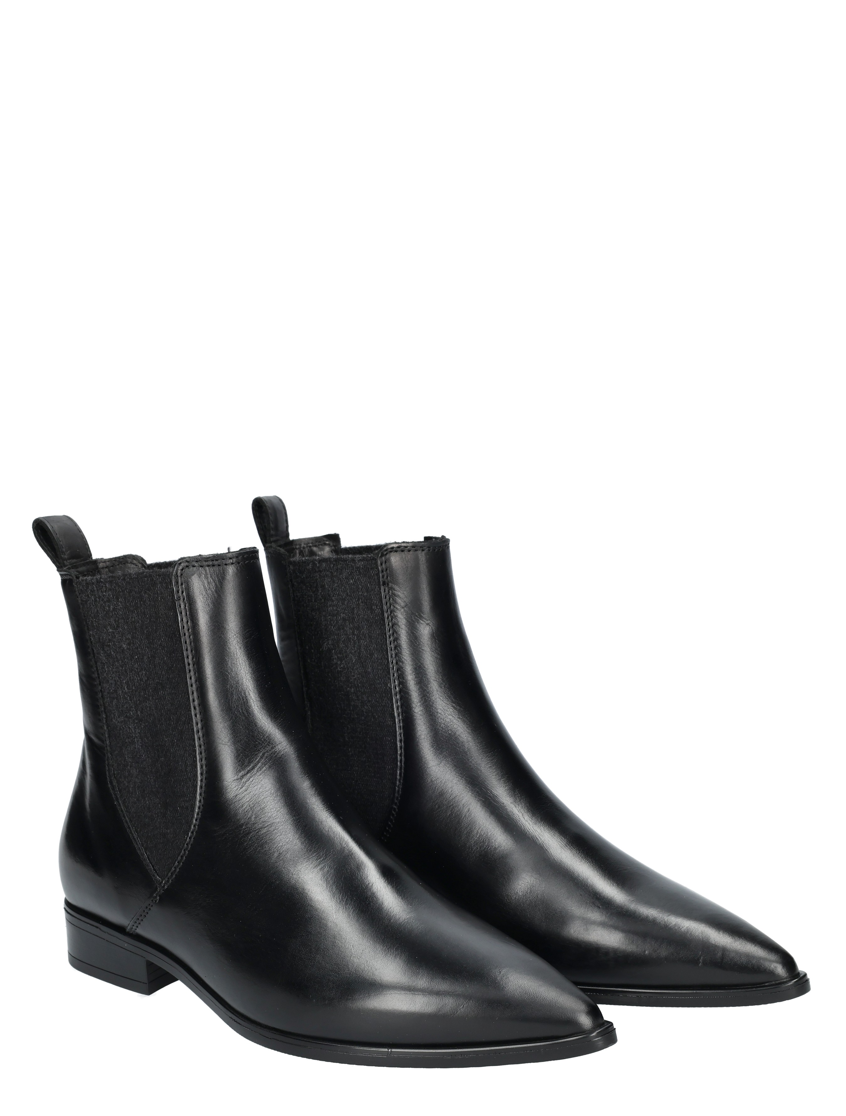 boot, chelsea boot, black, leather, ankle boot