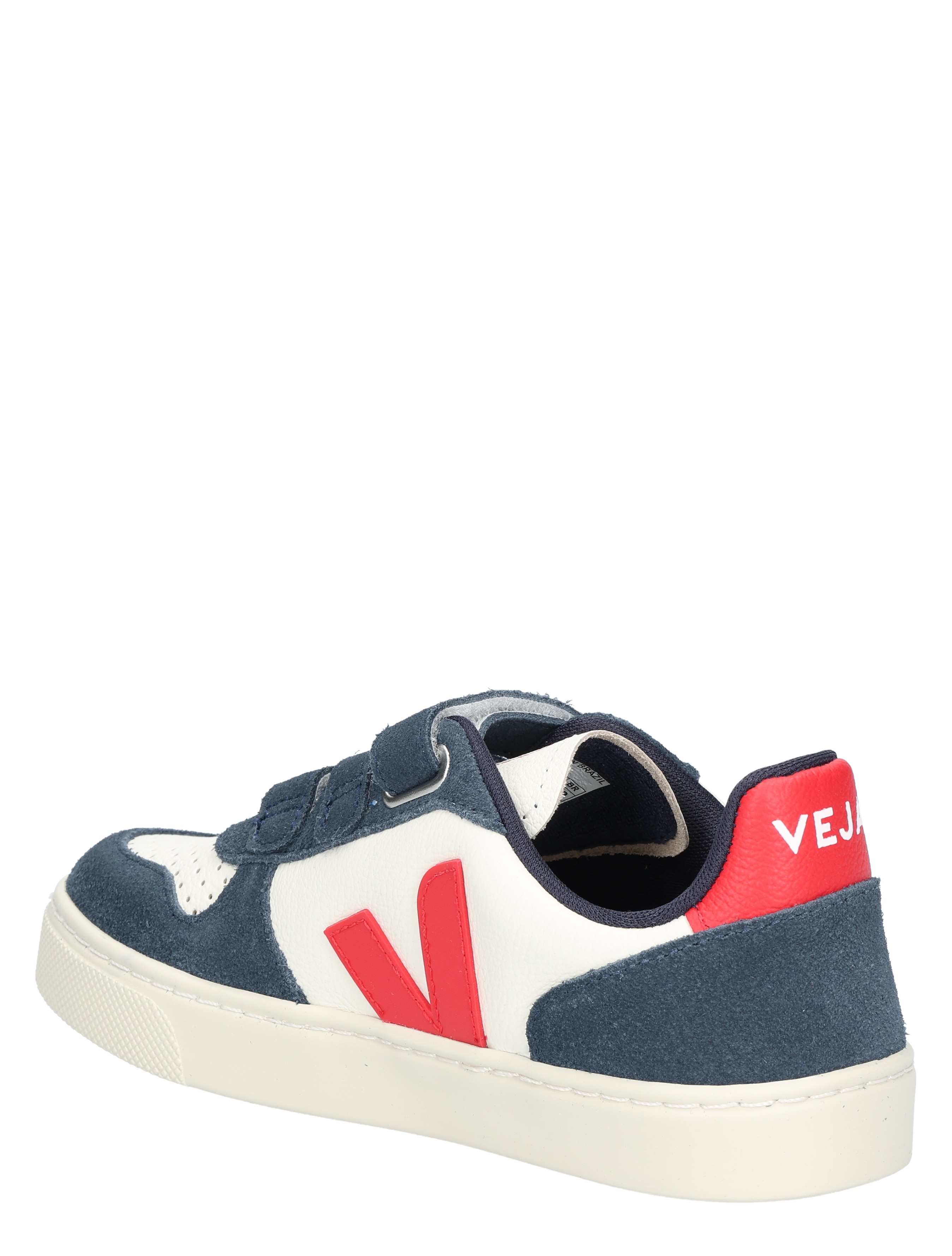 Veja - Small V-10 Kids Leather CV0520616C Pure Pekin Nautico - Meisjes - Jongens - Sneakers - Lage Sneakers - Lage Sneakers - Sneakers - 48209_83_4
