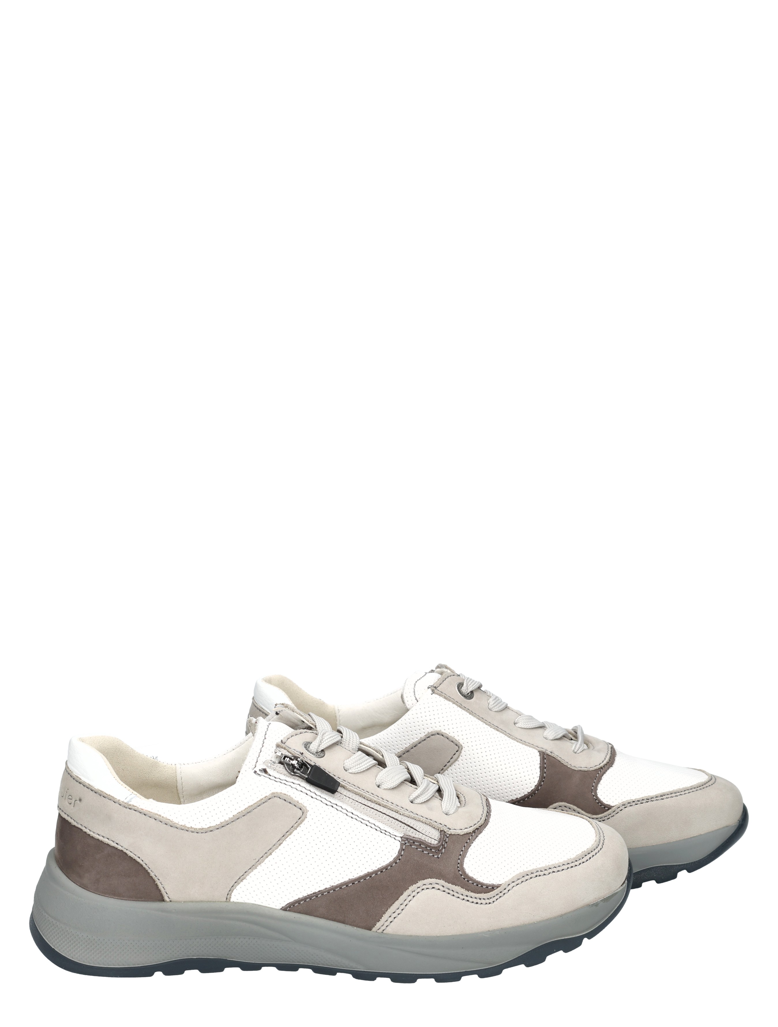 Waldlaufer - John 415 679 White Grey K-Wijdte - Heren - Veterschoenen - Casual Veterschoenen - 50396_89_6