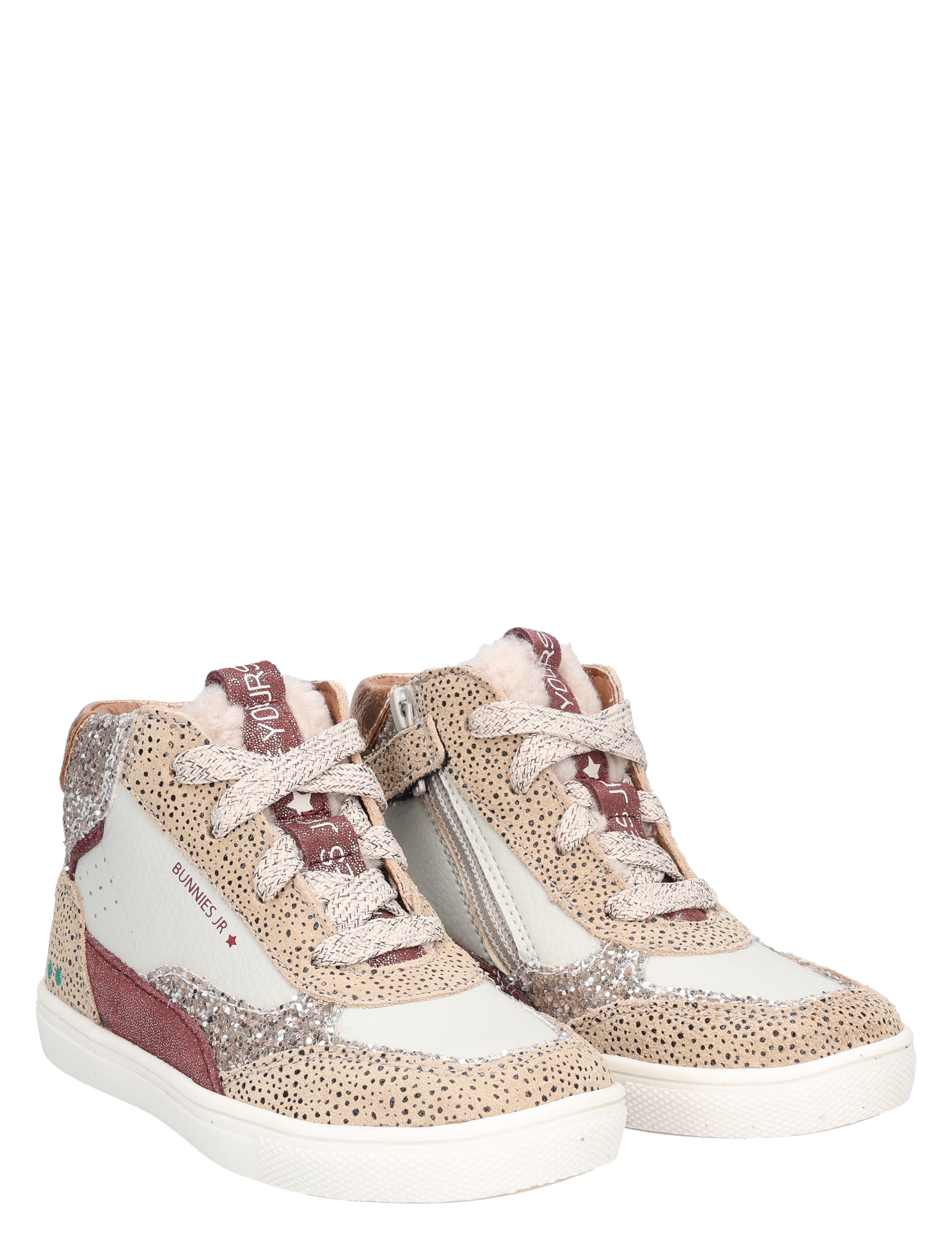 Bunnies - Lola Louw 225752 908 Taupe - Meisjes - Sneakers - Hoge Sneakers - 48497_28_5