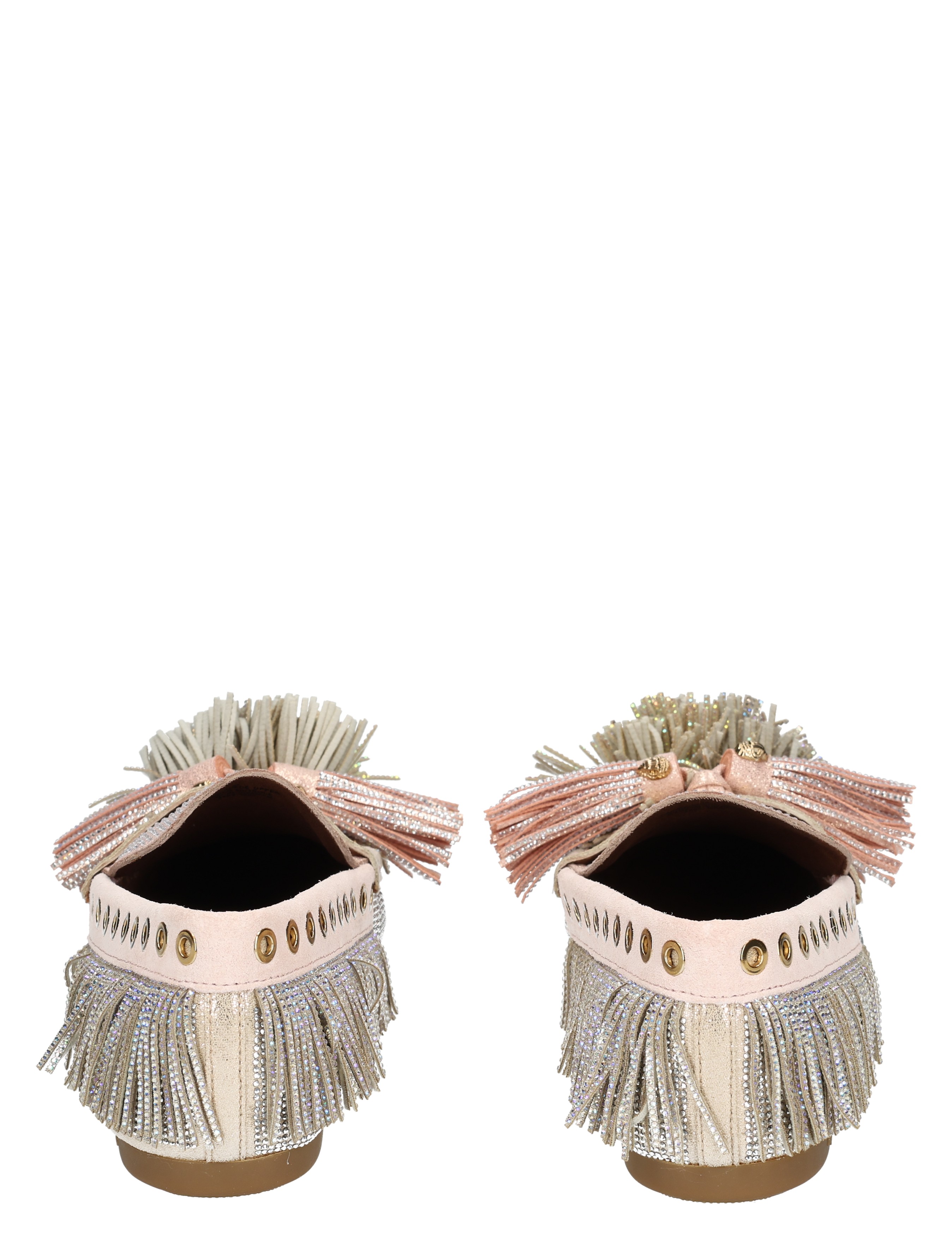Kurt Geiger - PomPom Moccasin Metal Combi - Dames - Loafers - 49596_53_7