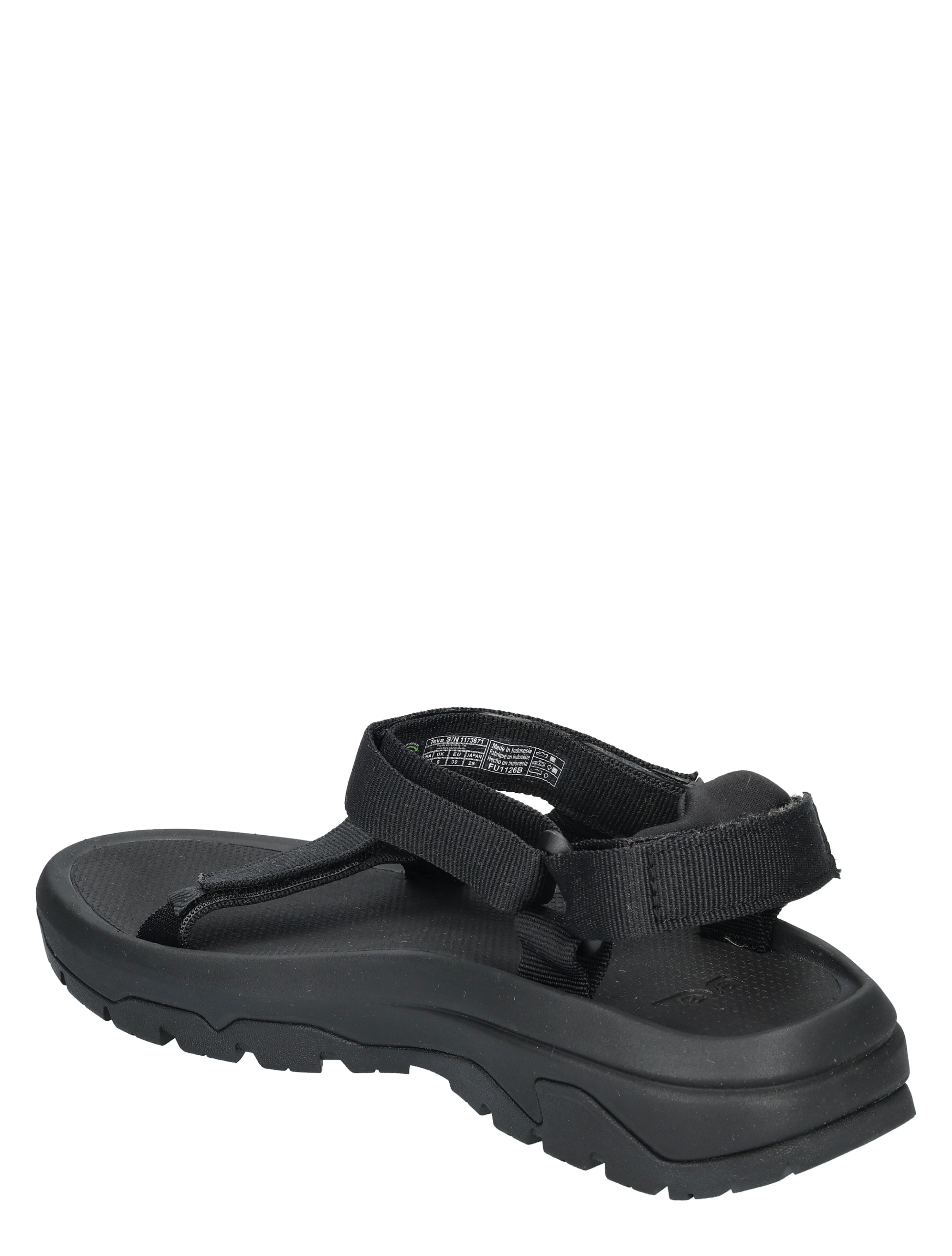 sandalen, zwarte, strap, voetbed, draagcomfort