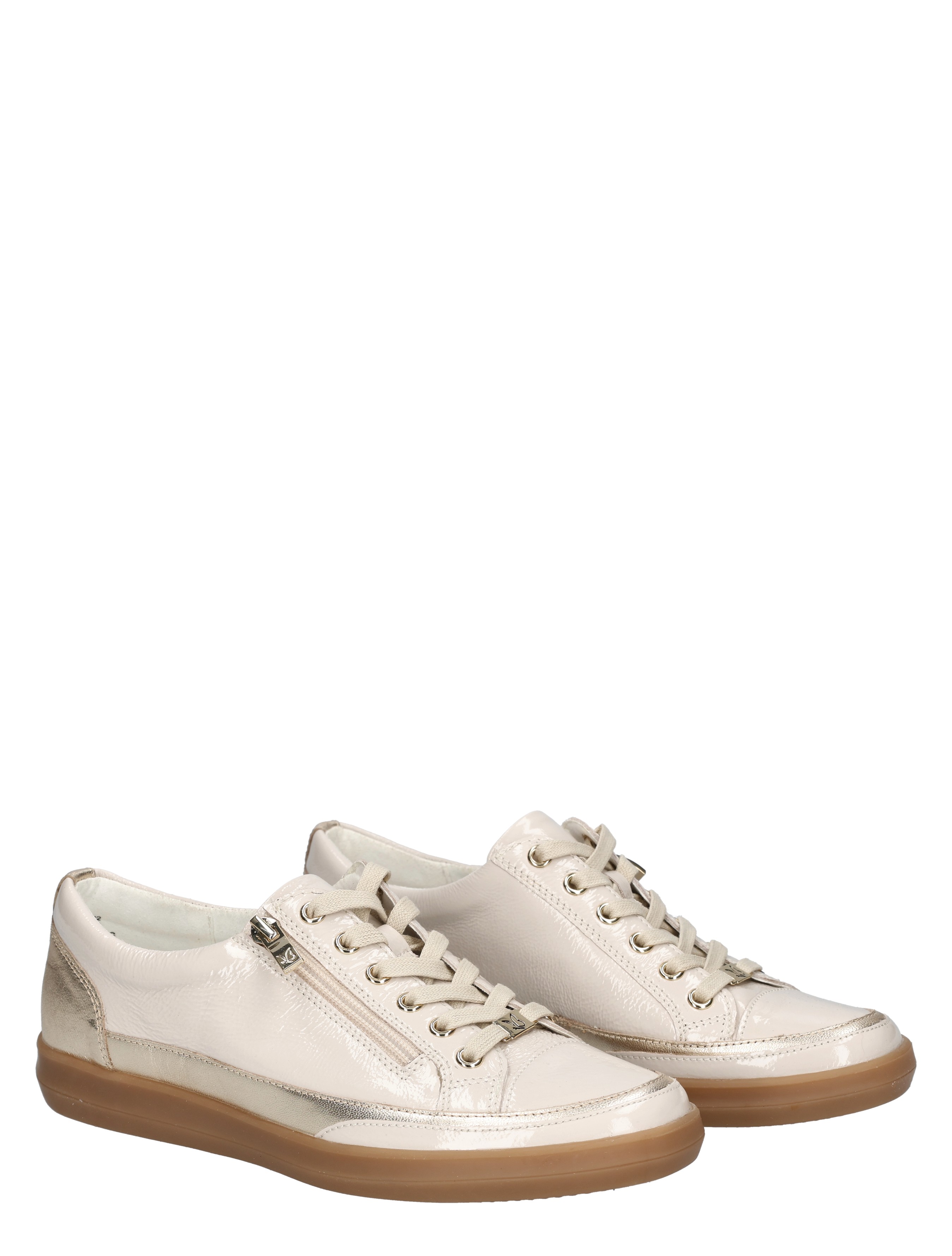 Caprice - 23706 492 Cream/Gold - Dames - Veterschoenen - Casual Veterschoenen - 50724_77_5