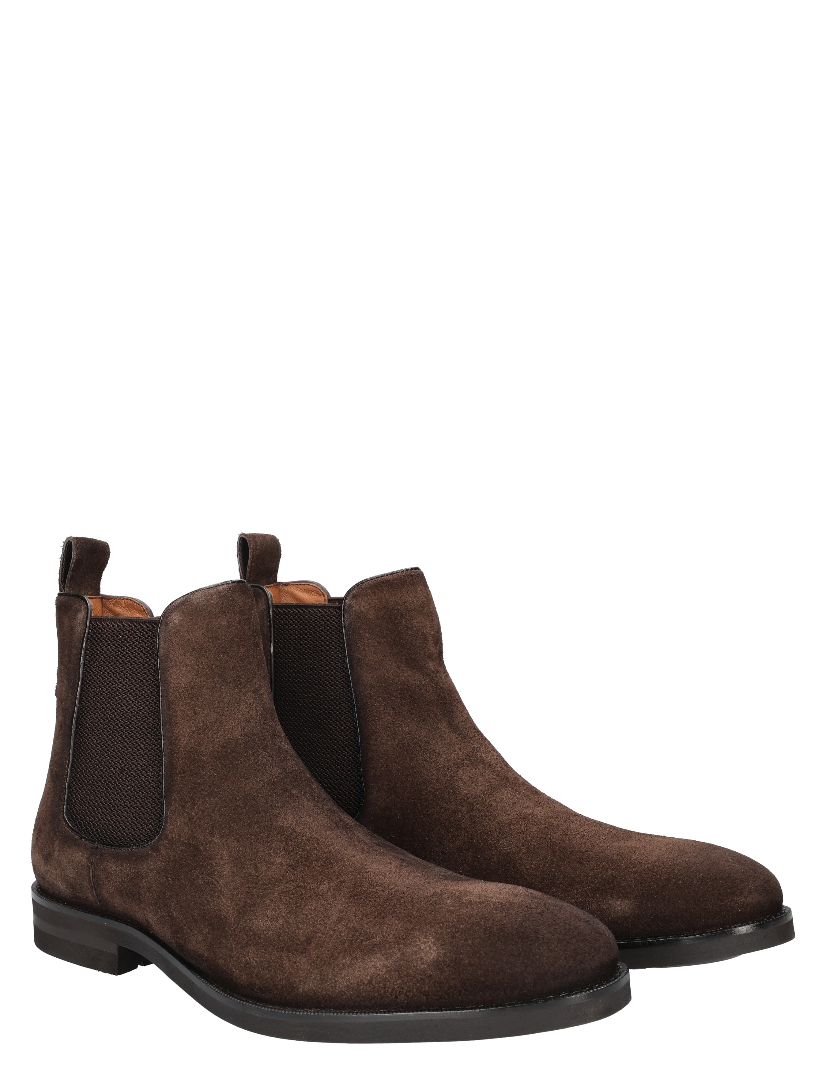 bruine, suède, Chelsea, boots, enkellaarzen