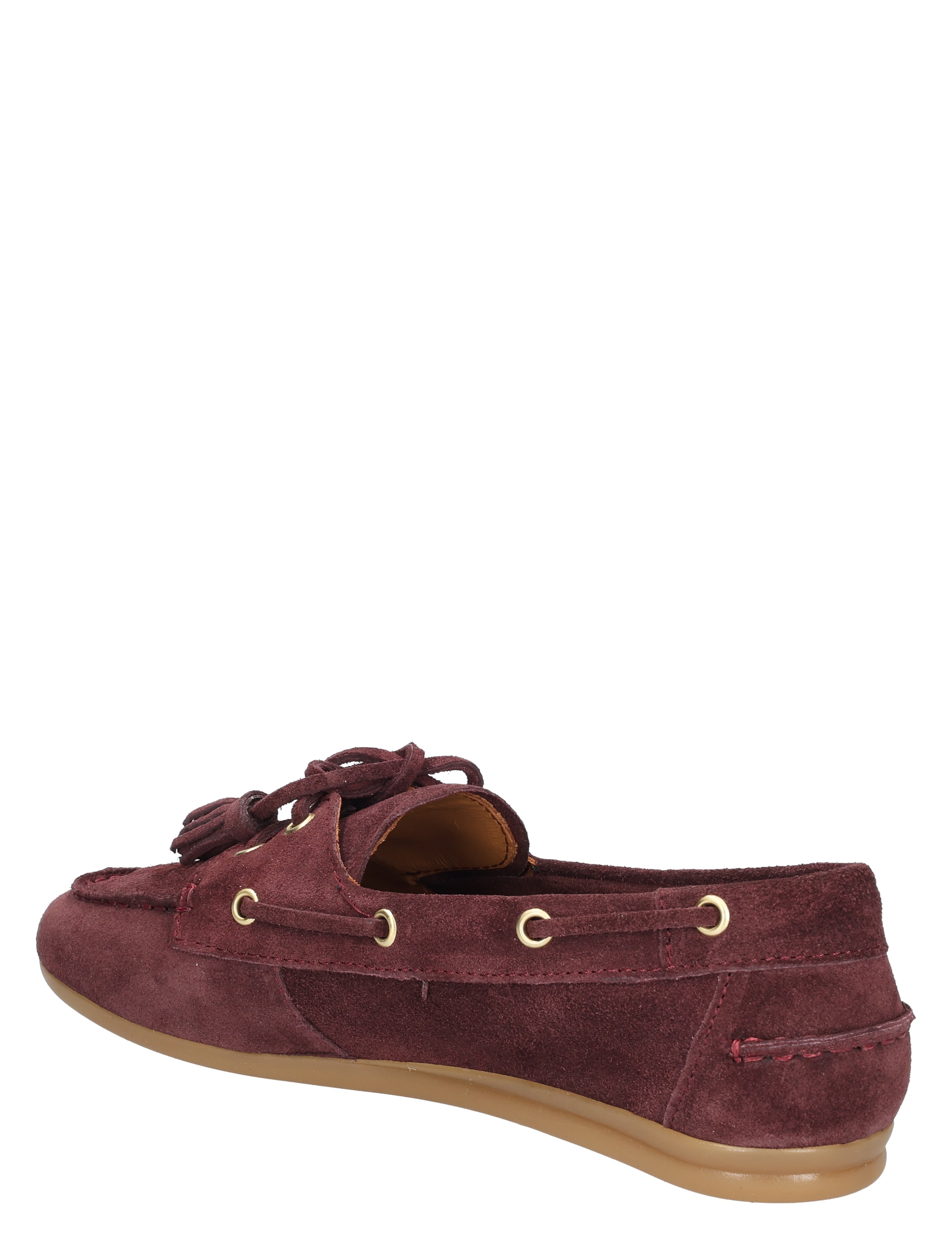 Toral Shoes - Shima Suede Moccasin Bordeaux Gold - Dames - Loafers - 49646_42_4