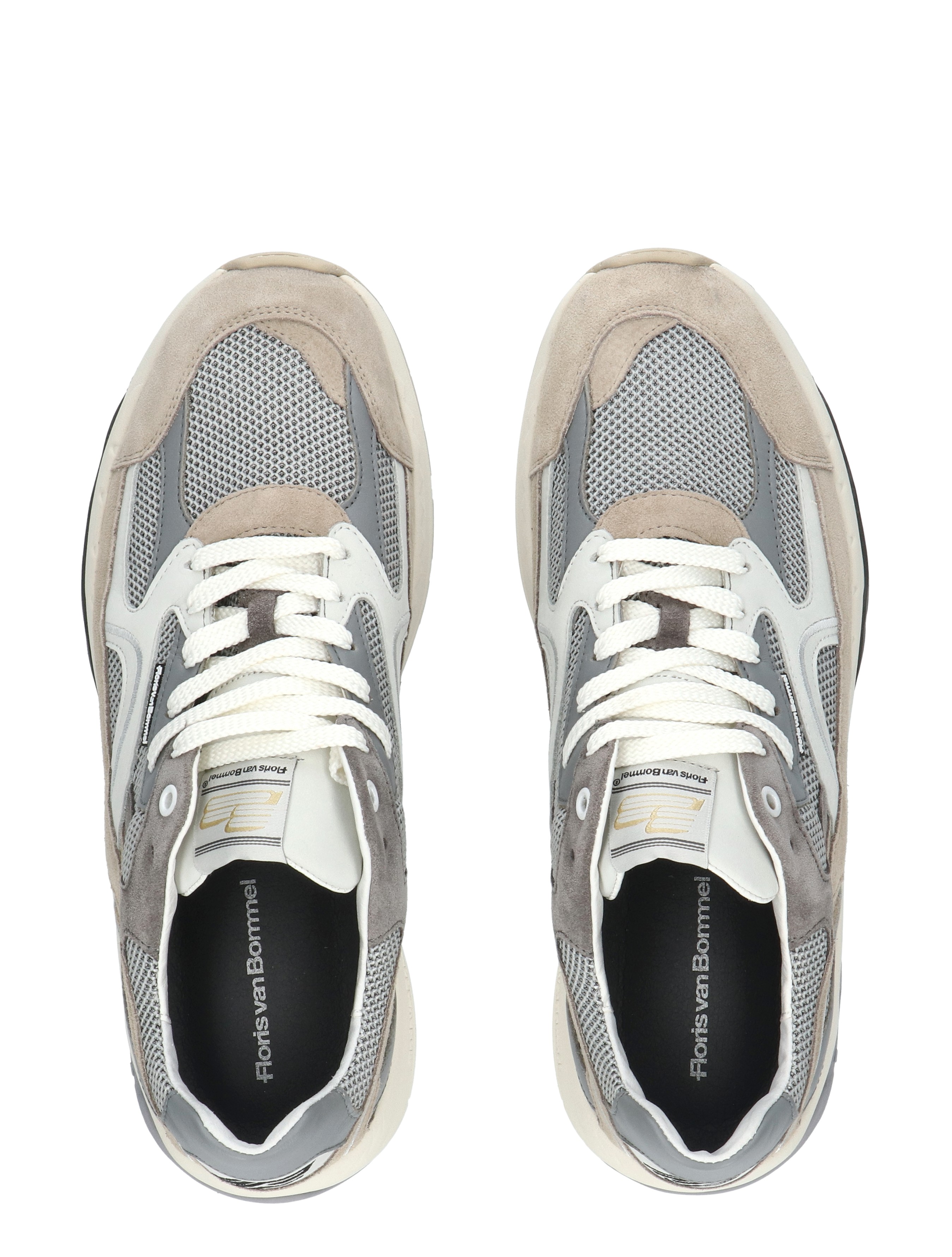 sneakers, mesh, grijs, suède, lijfzool