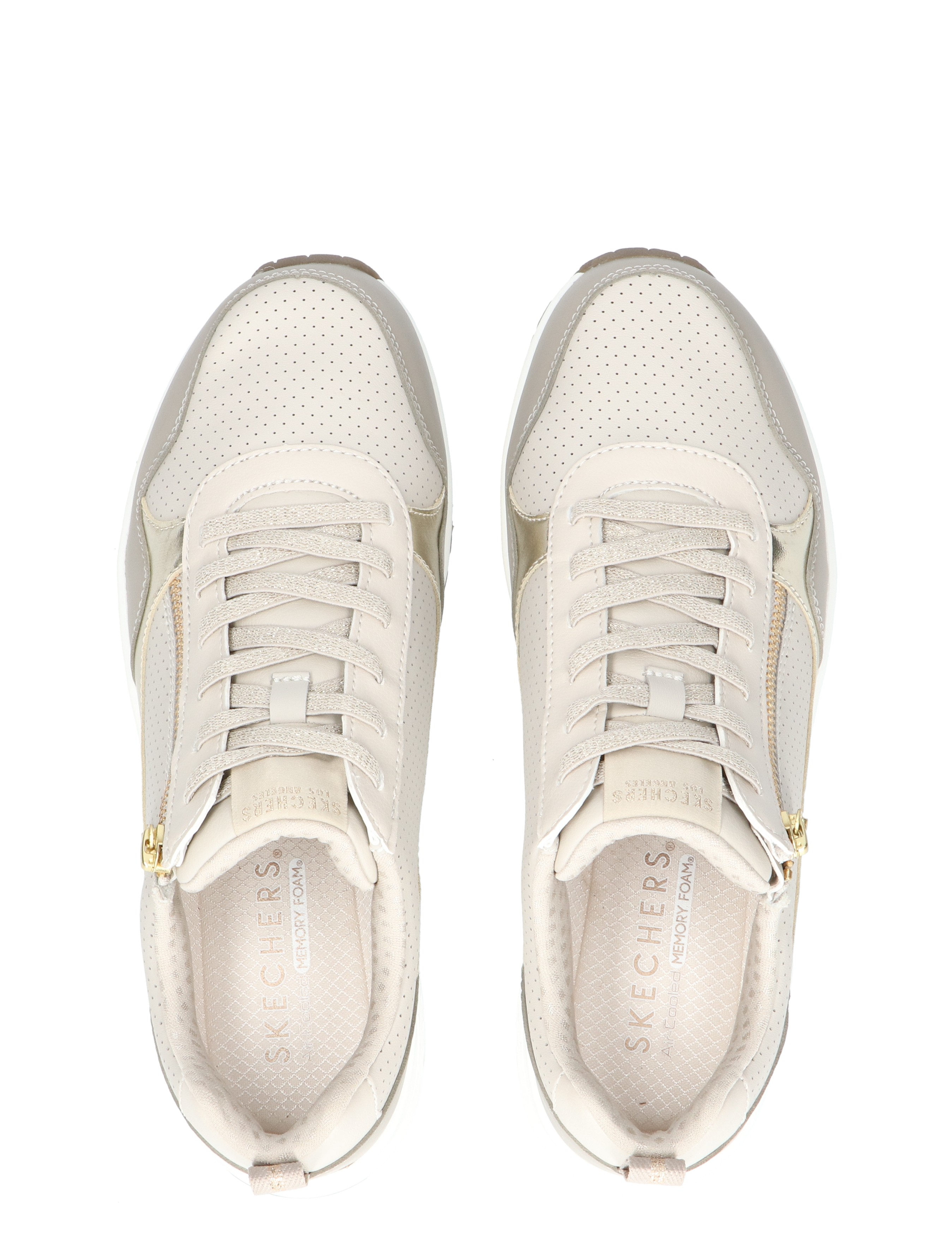 Skechers - Uno Zip 167988 Taupe - Sneakers - Dames - Lage Sneakers - 48193_77_7