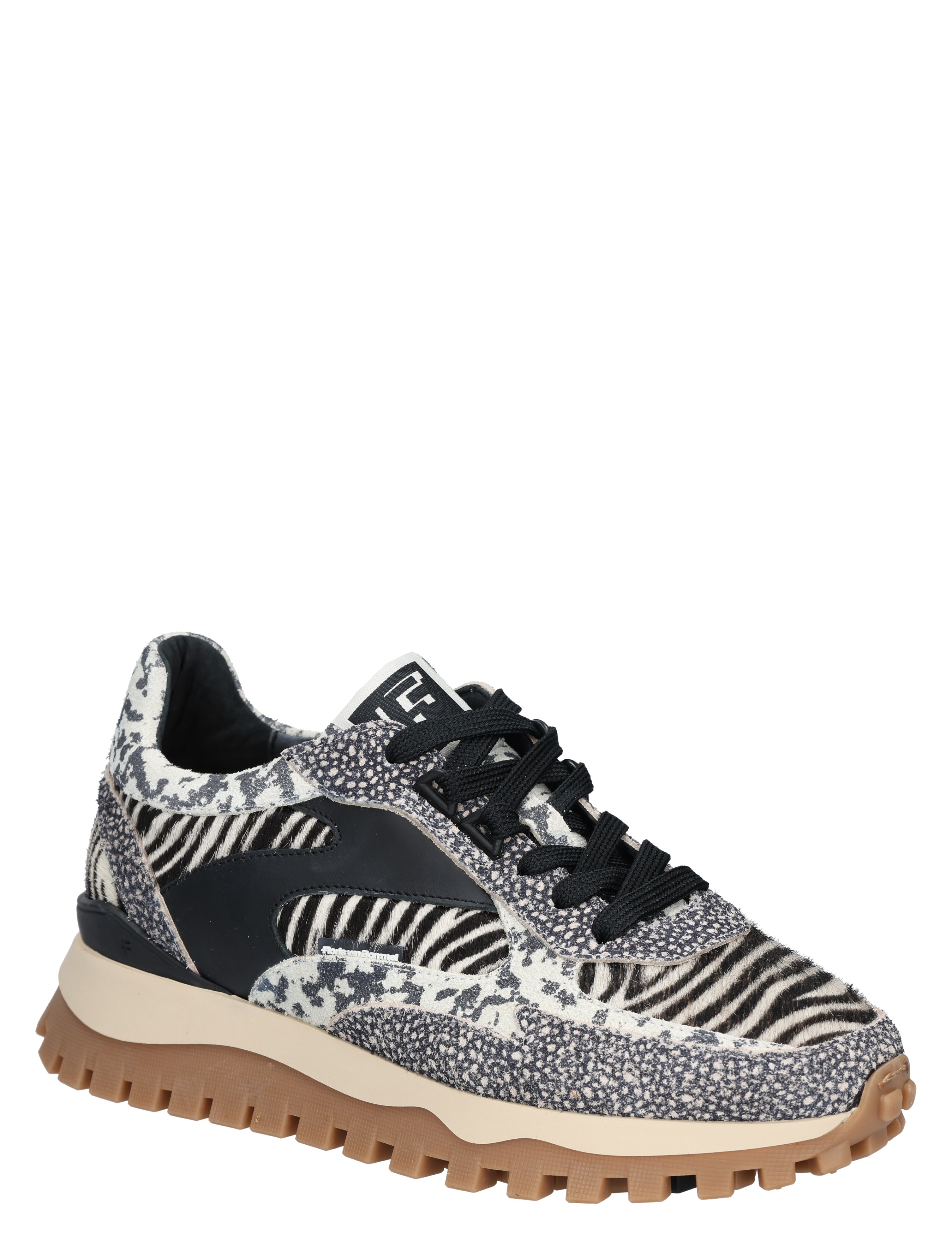 Floris van Bommel - Grommi SFW-10143 19-01 Black Combi G-Wijdte - Sneakers - Dames - Lage Sneakers - 49294_11_3