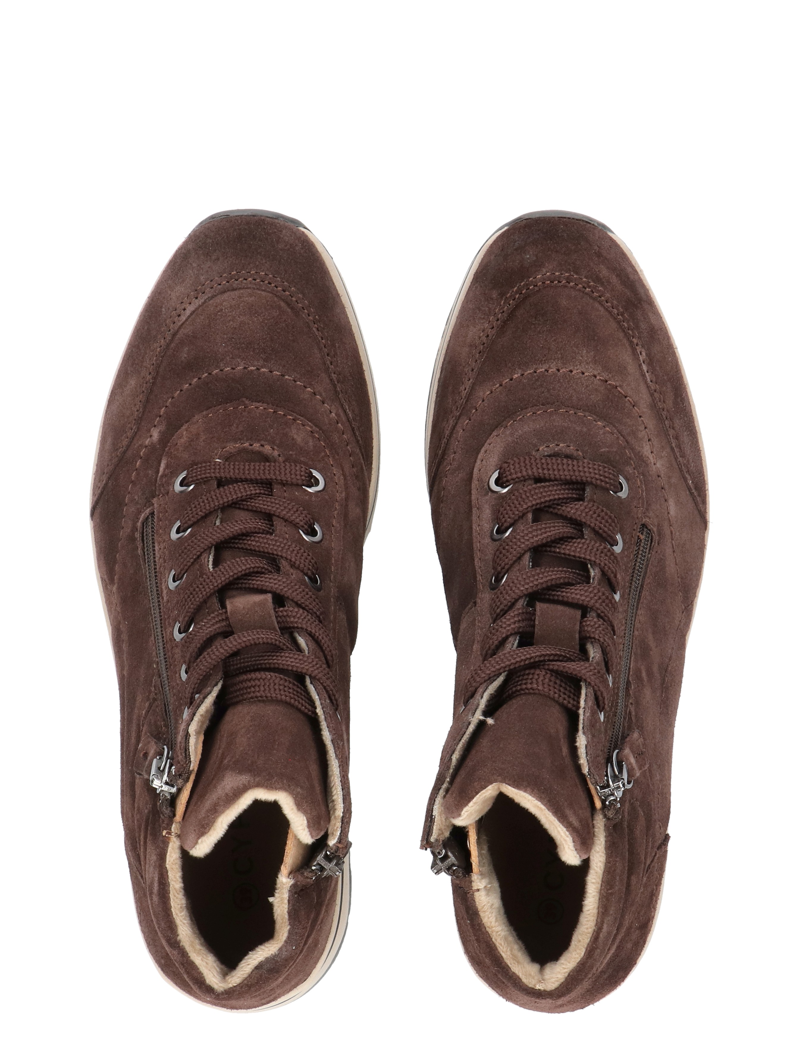 boot, brown, suede, ankle boot, lace-up