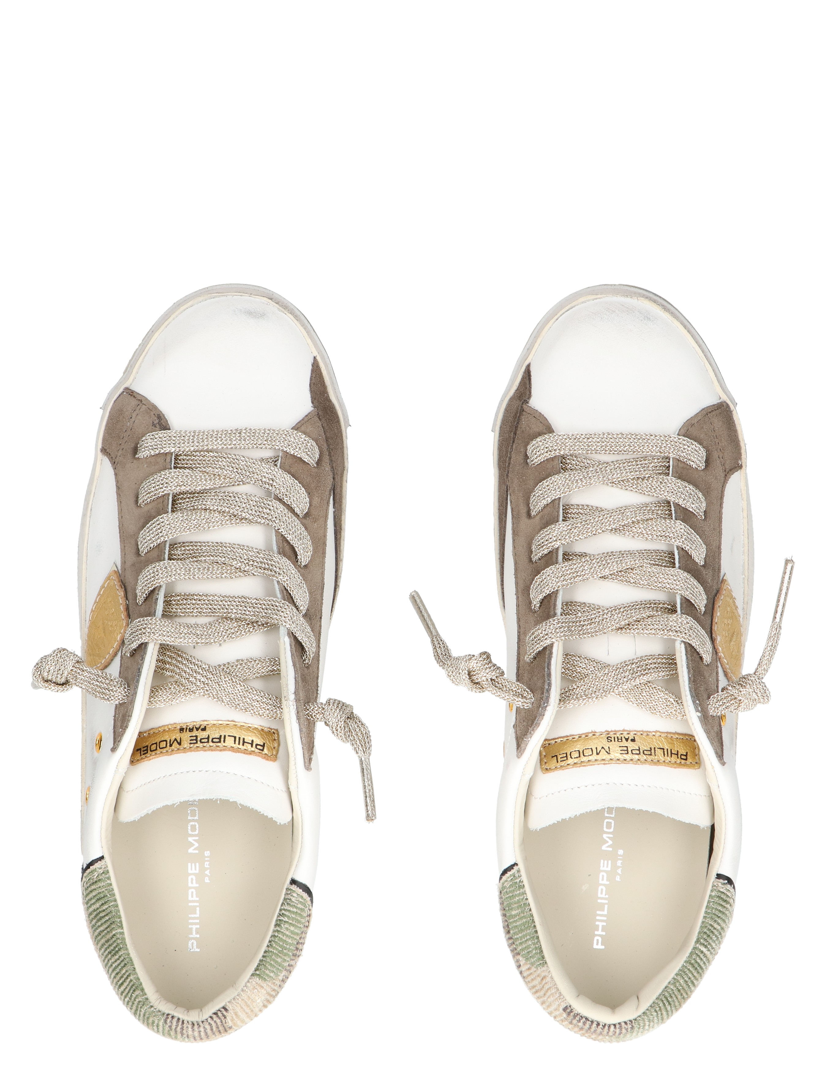 Philippe Model - PRLD PRSX Camou Glitter Blanc - Sneakers - Dames - Lage Sneakers - 49108_87_7