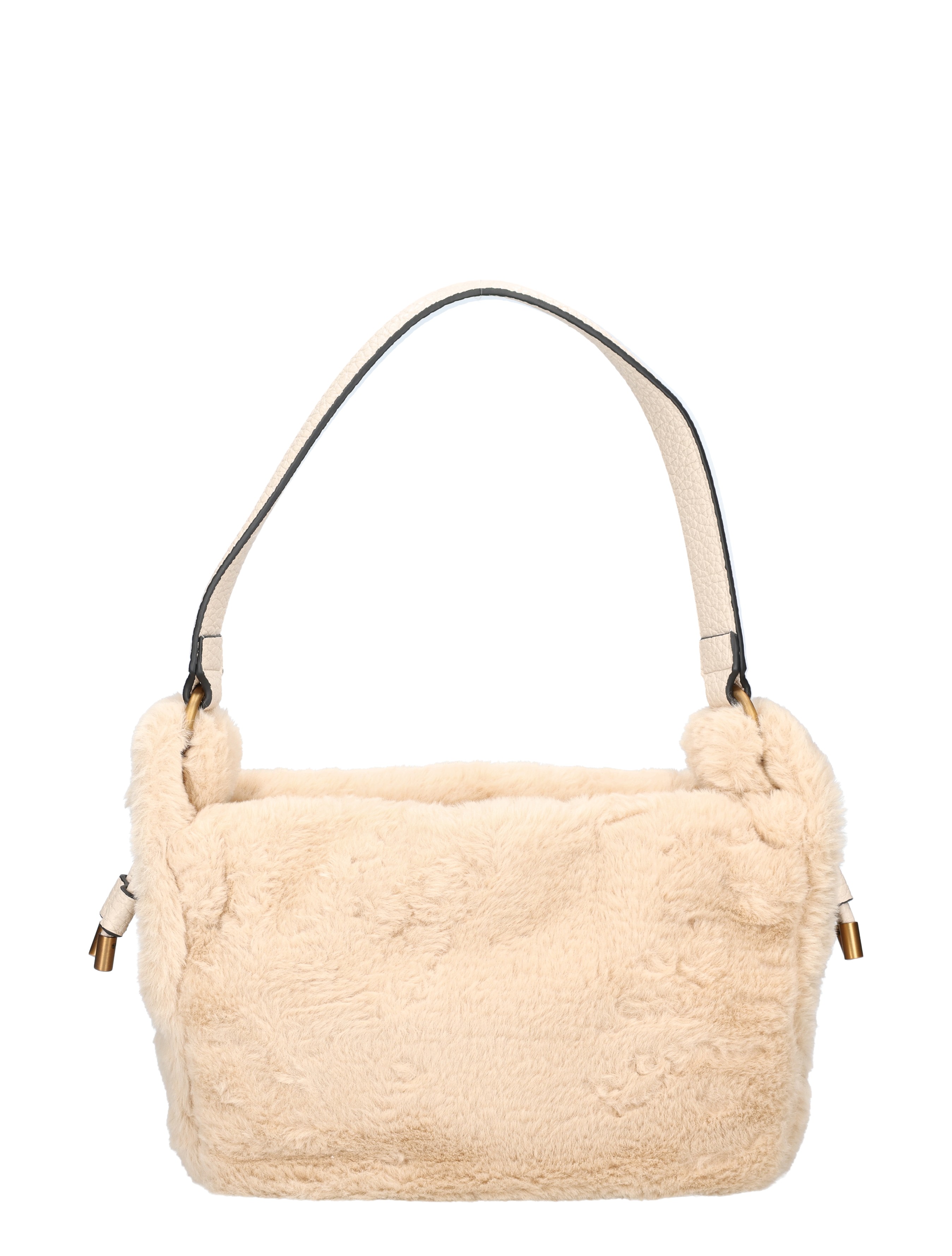 tas, teddy, buitenkant, schoudertas, faux fur