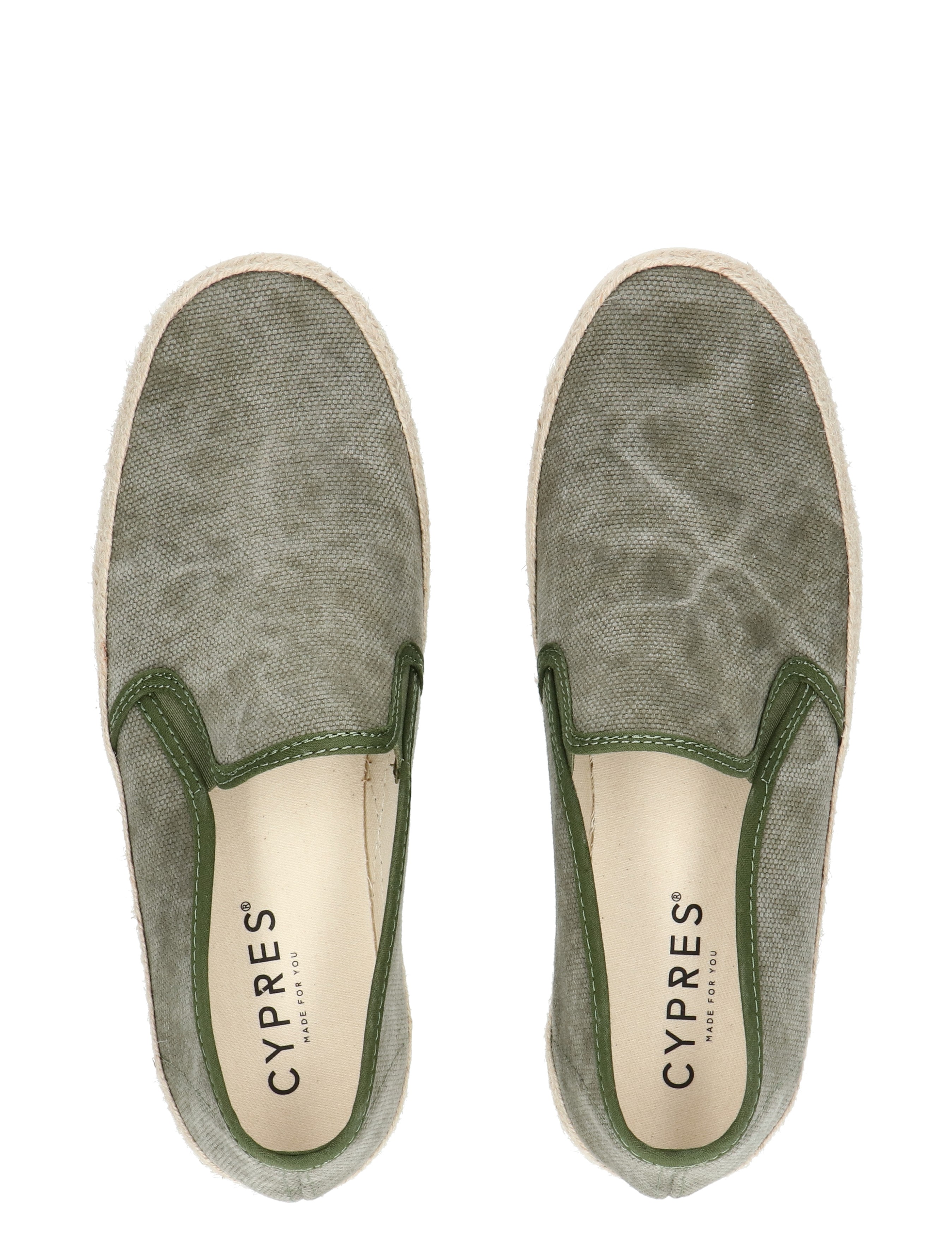 Cypres - Tobias 2616083 Lona Casual Kaki - Heren - Espadrilles - 50860_66_7