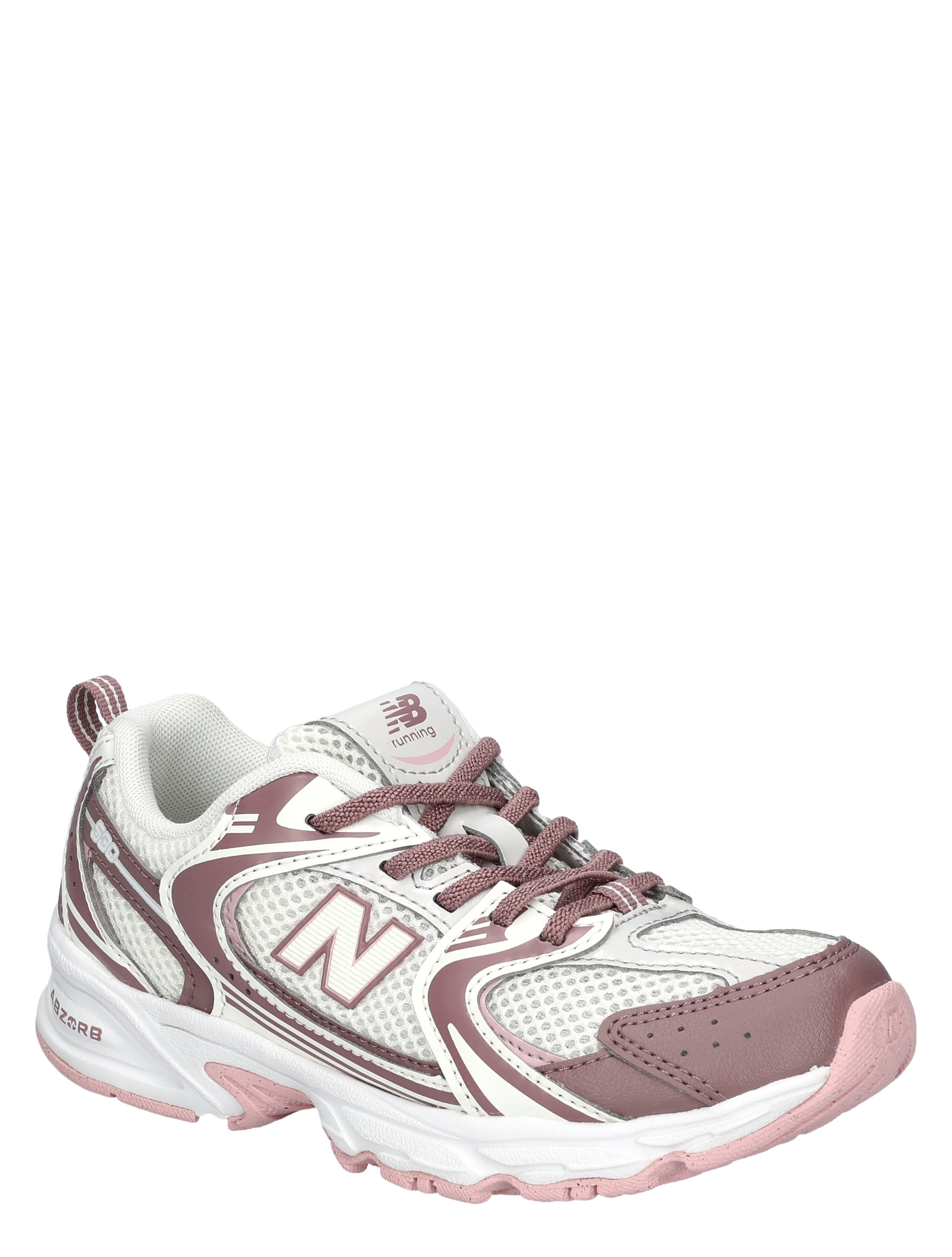 sneaker, witte schoen, roze accenten, mesh,  loopzool