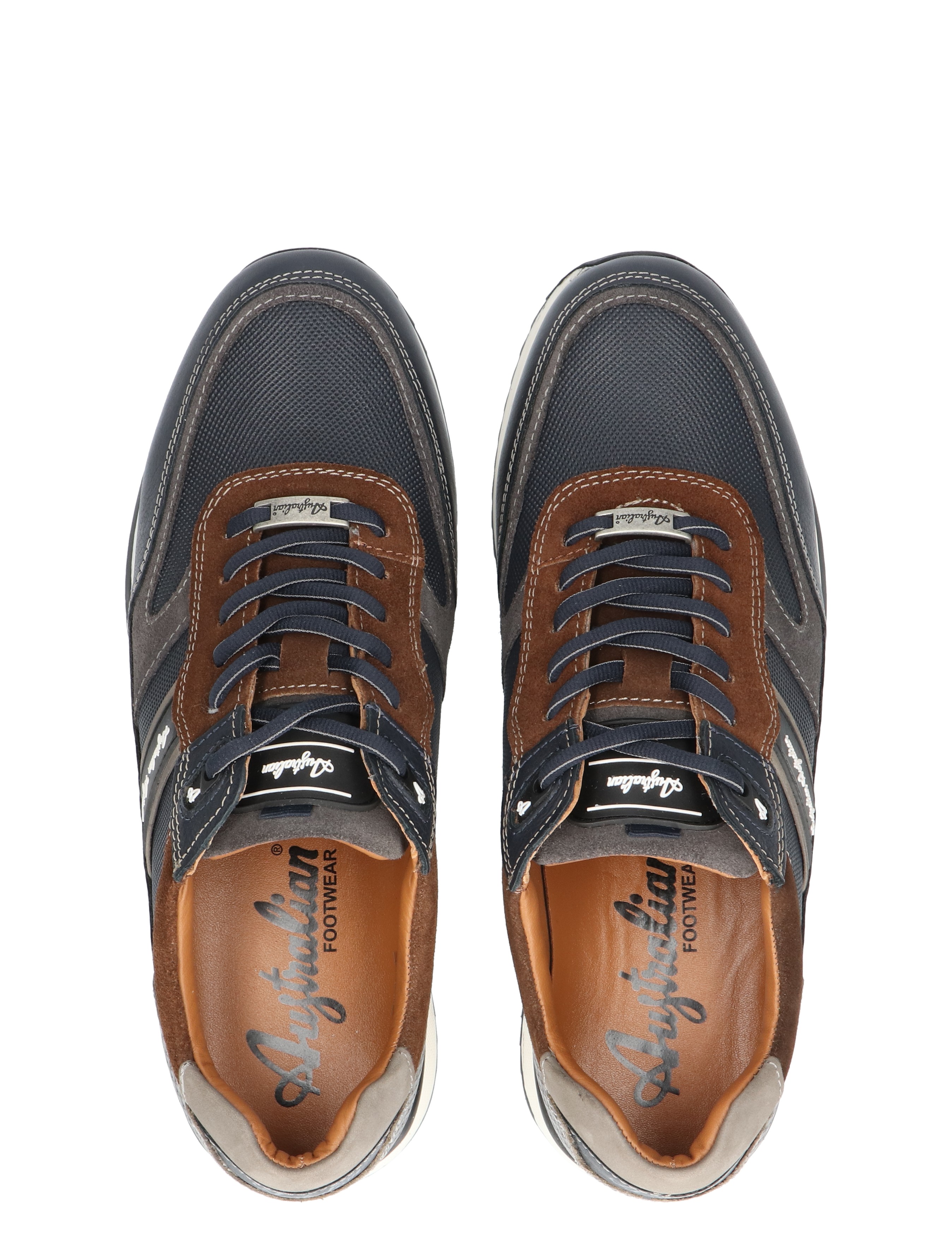 Australian - Filmon Blue Brown Grey - Heren - Veterschoenen - Casual Veterschoenen - 48941_32_7