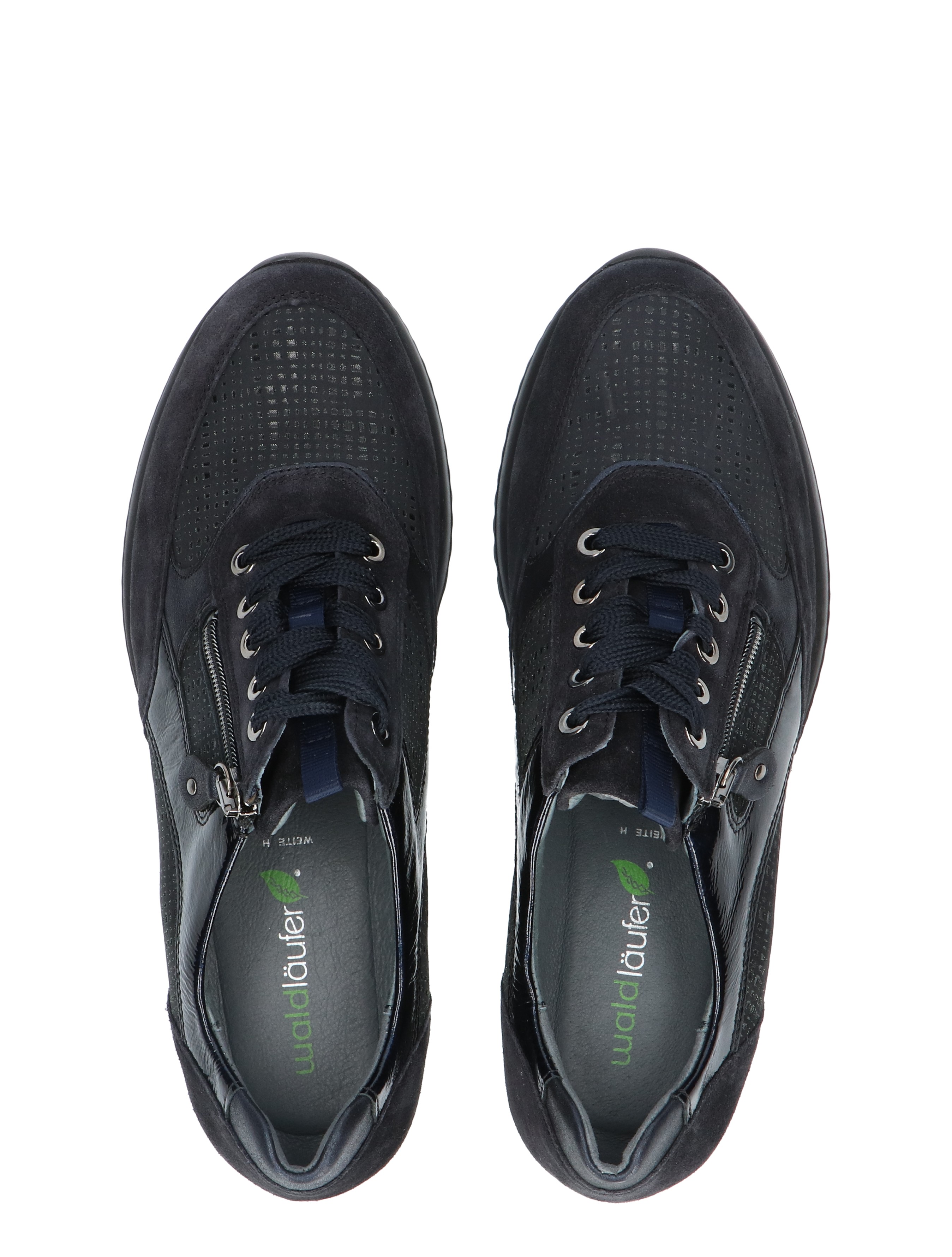 Waldlaufer - 980008 Blue H-Wijdte - Dames - Veterschoenen - Casual Veterschoenen - 42601_33_6