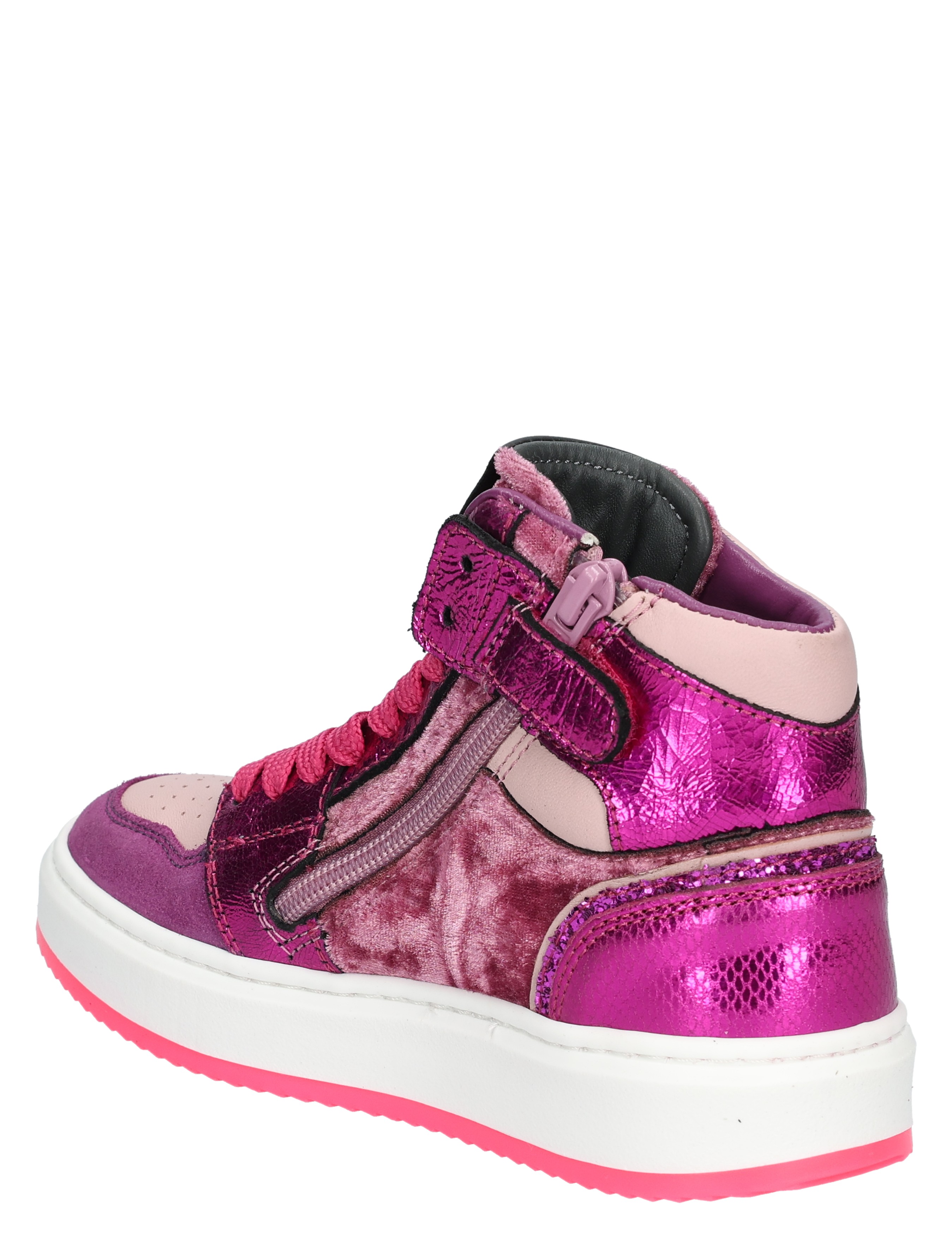 Hip - H1765 Fuchsia Combi - Meisjes - Sneakers - Hoge Sneakers - 49272_48_4