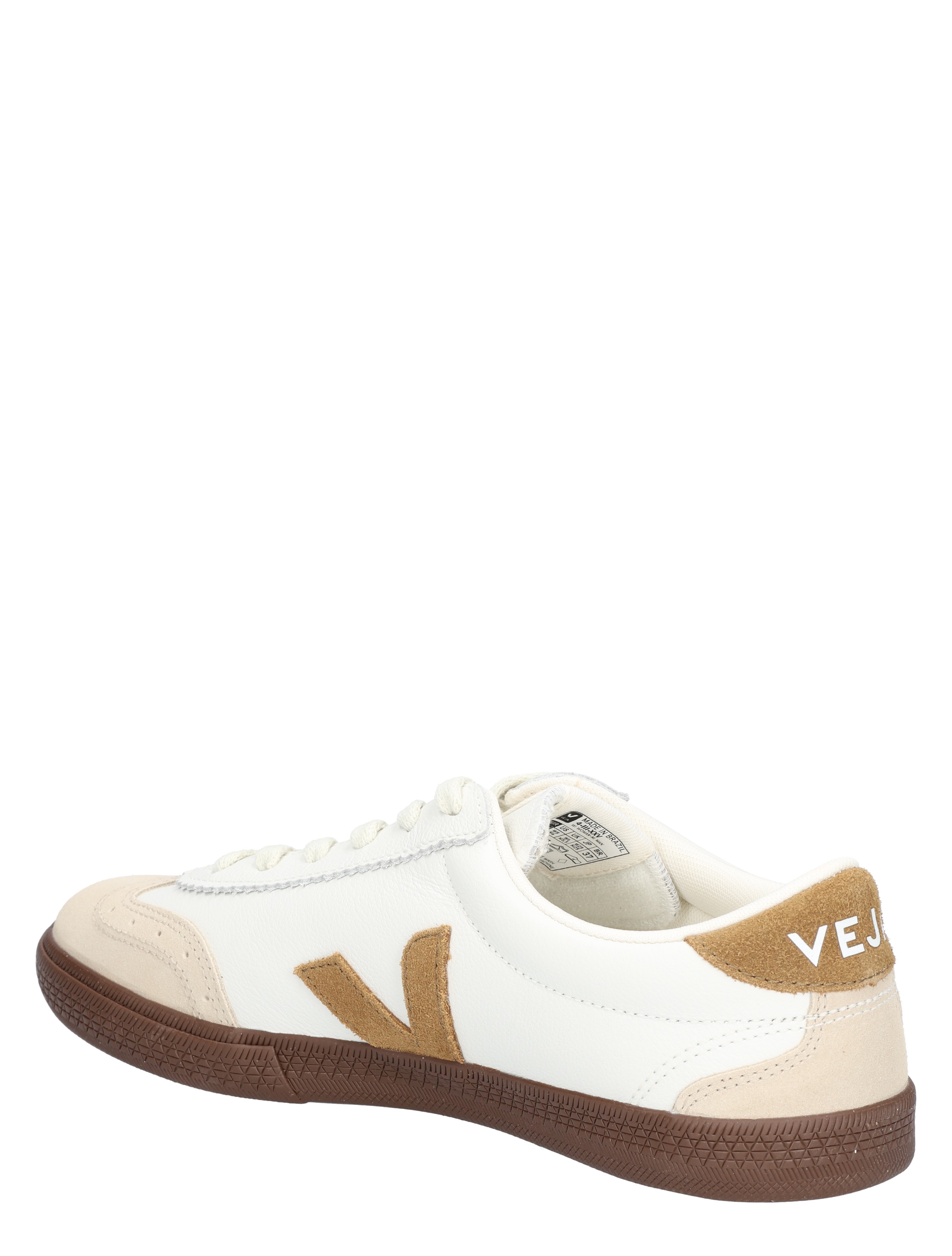 Veja - Volley Women Leather VO2003720 White Tent Bark - Sneakers - Dames - Lage Sneakers - 48206_82_4