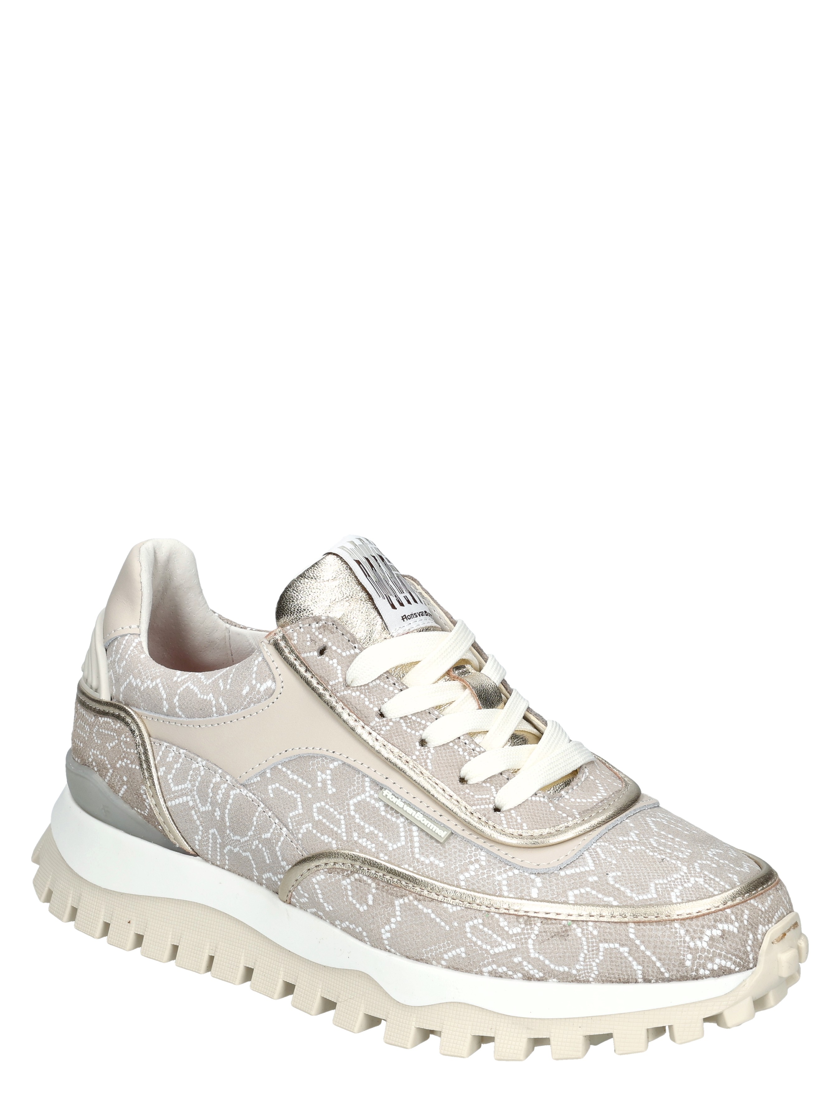 Floris van Bommel - Grommi 10131 34-02 Taupe - Dames - Sneakers - Lage Sneakers - 50837_77_3