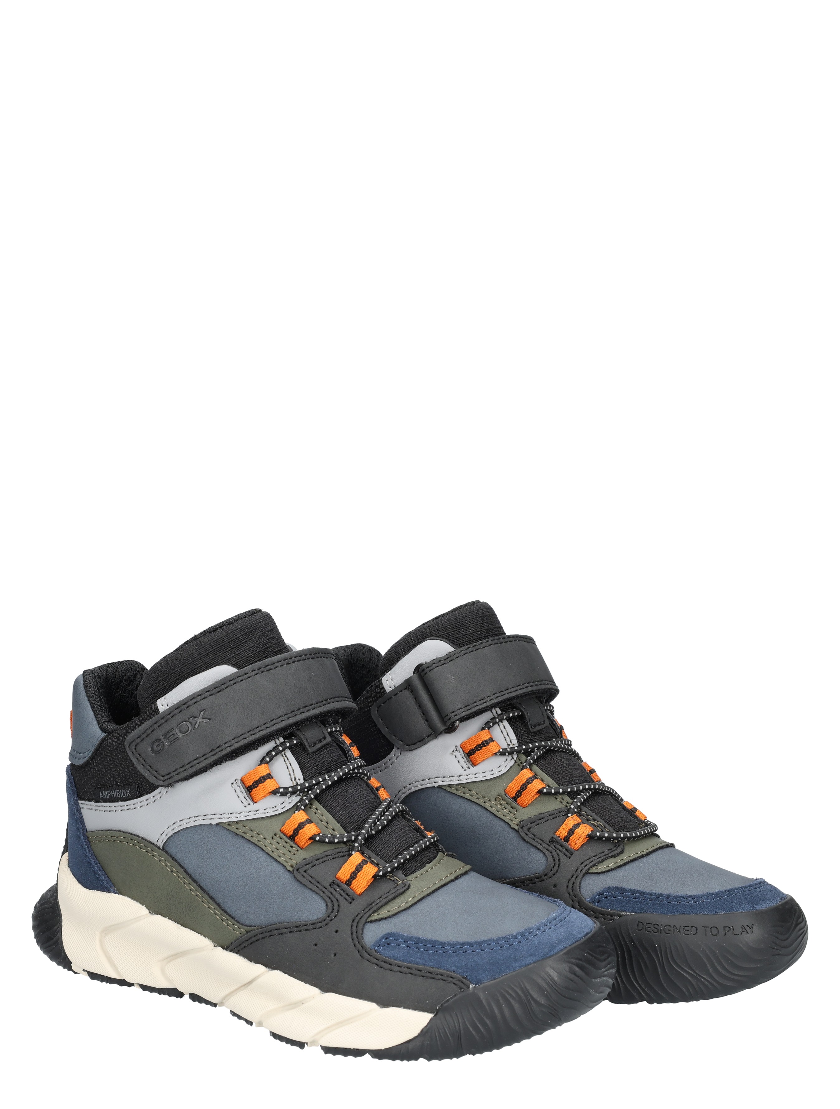 Geox - Flexyper Pro ABX 0ME22 C0033 Black Military - Meisjes - Jongens - Veter Boots - Boots - Boots - Veter Boots - 48257_16_5