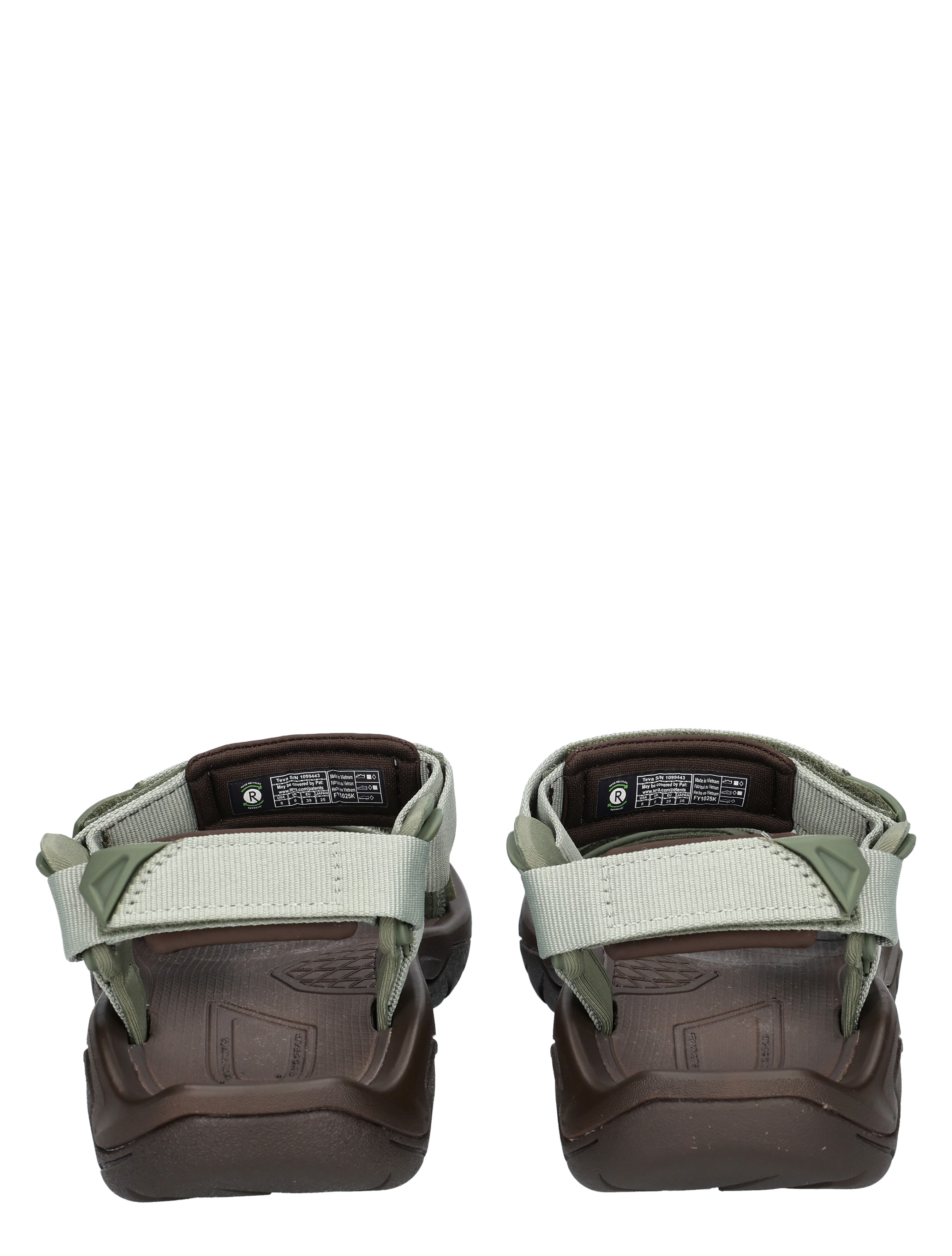 sandalen, sportsandalen, koppelriemen, grijsgroen, rubberenzool