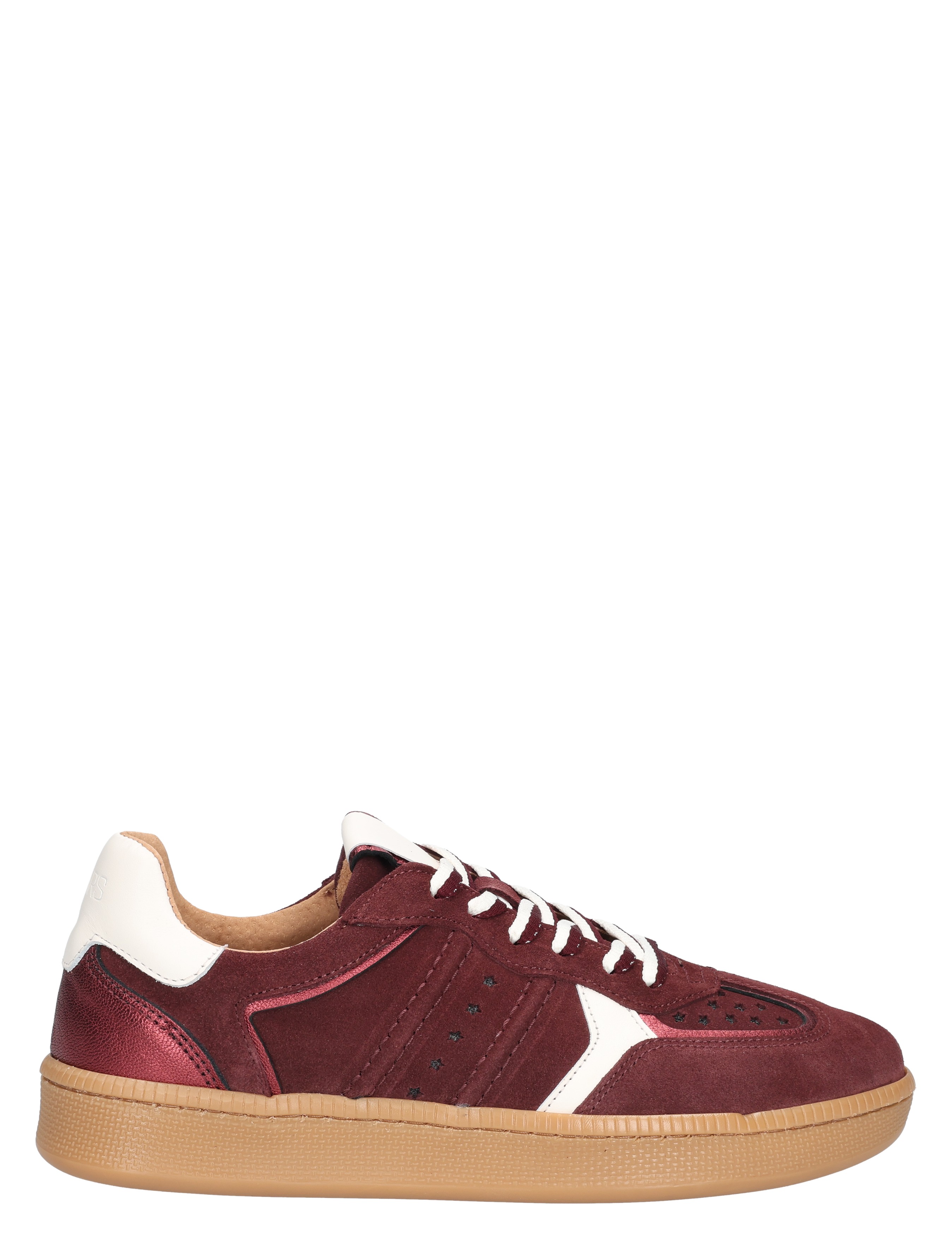 DWRS Label - Mirabel B11548-01 4577 Bordeaux Offwhi - Dames - Veterschoenen - Casual Veterschoenen - 50358_42_1