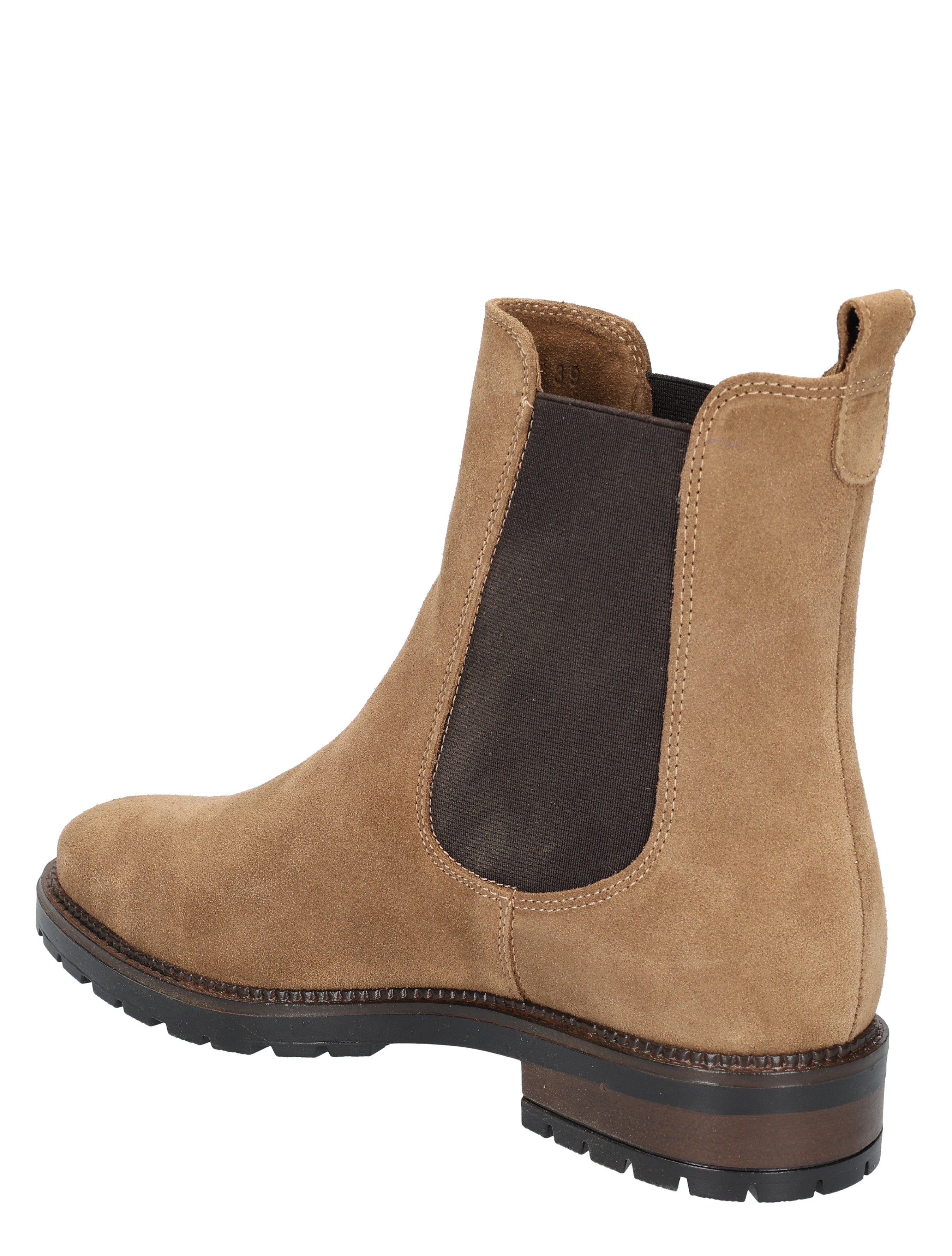 suede, ankle boot, Chelsea boot, brown, elastic side panel