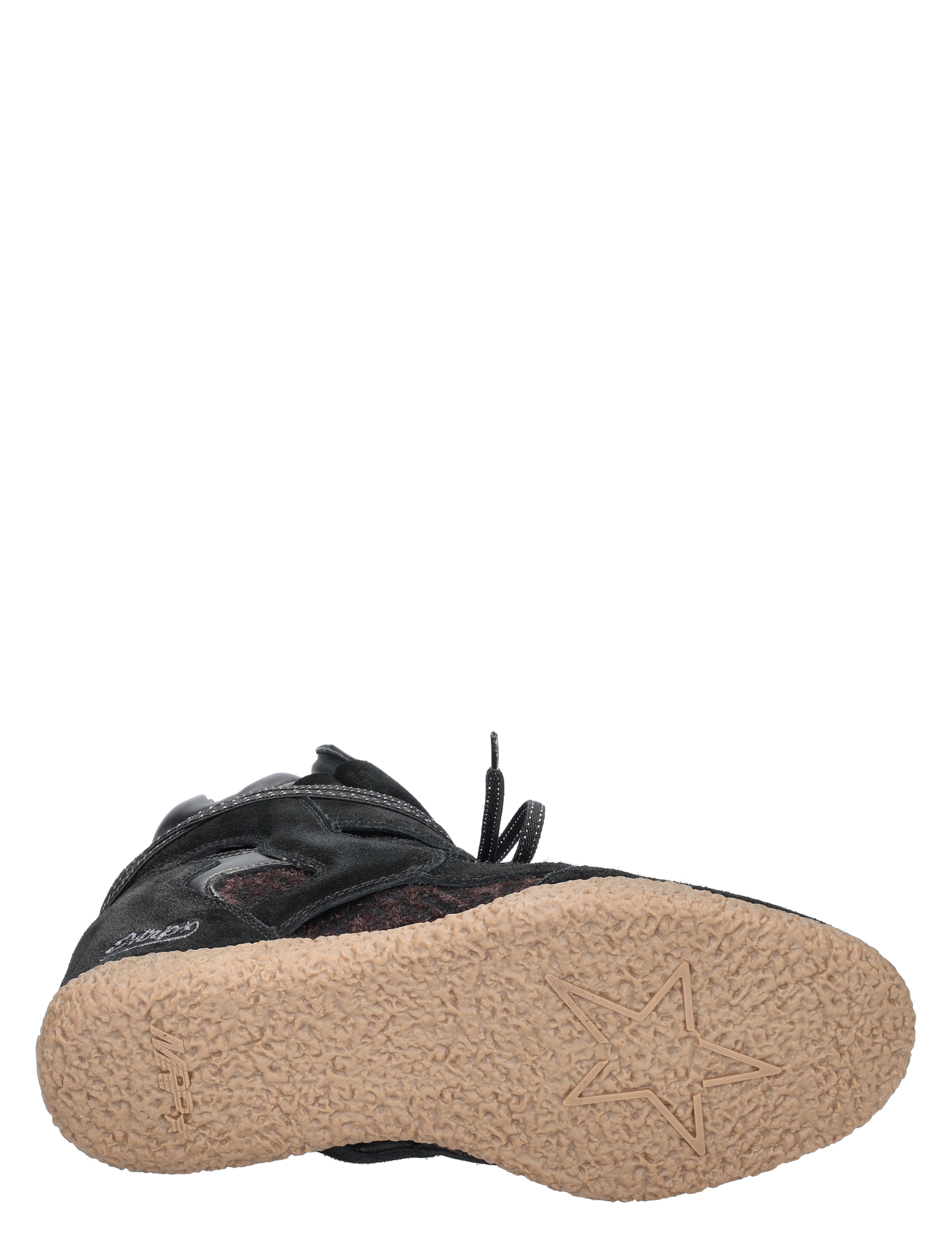 sneaker, zwart, katoenen? (no), gum-sole, ster-logo