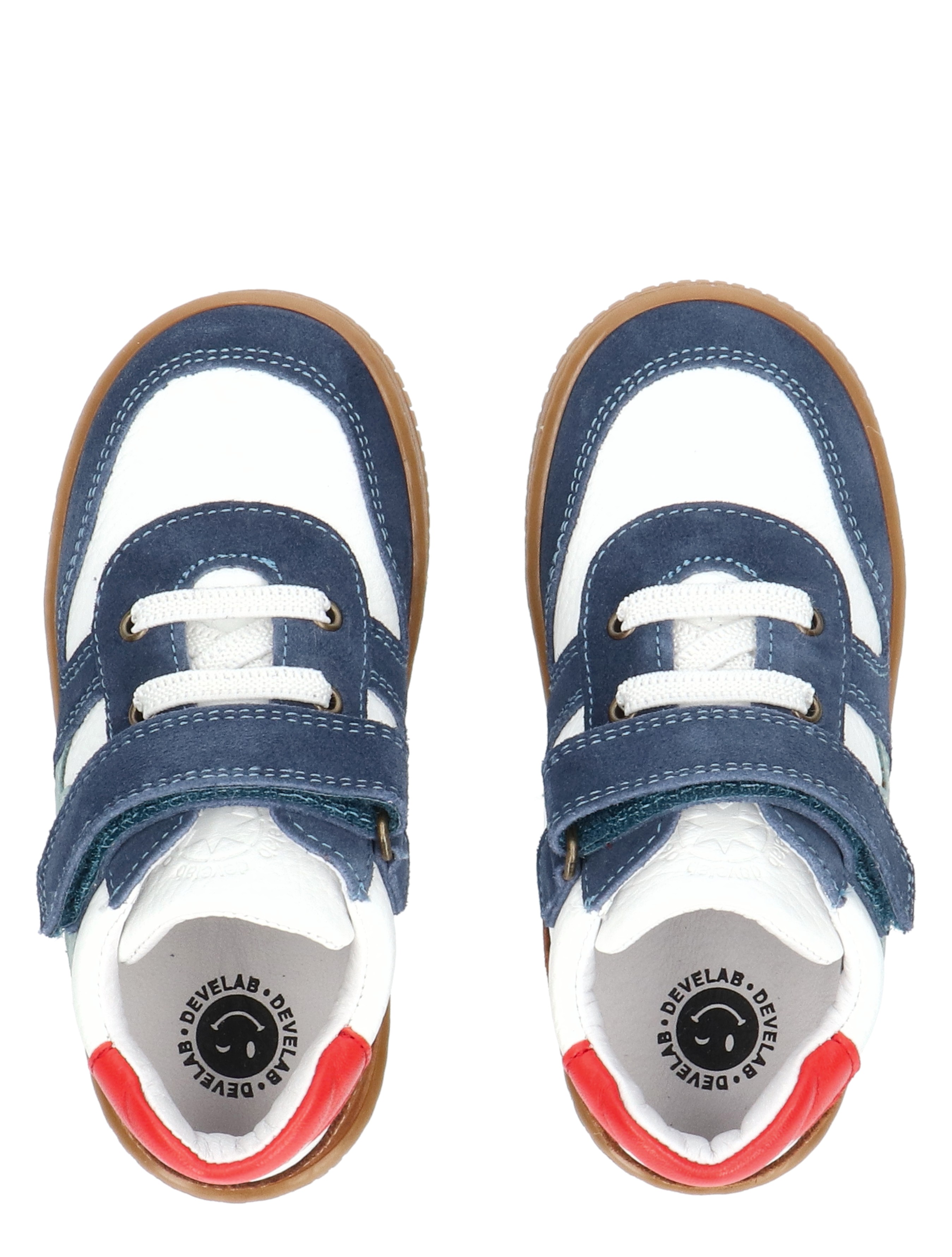 Develab - 44421 Red Combi - Jongens - Klittenbandschoenen - 50546_83_7