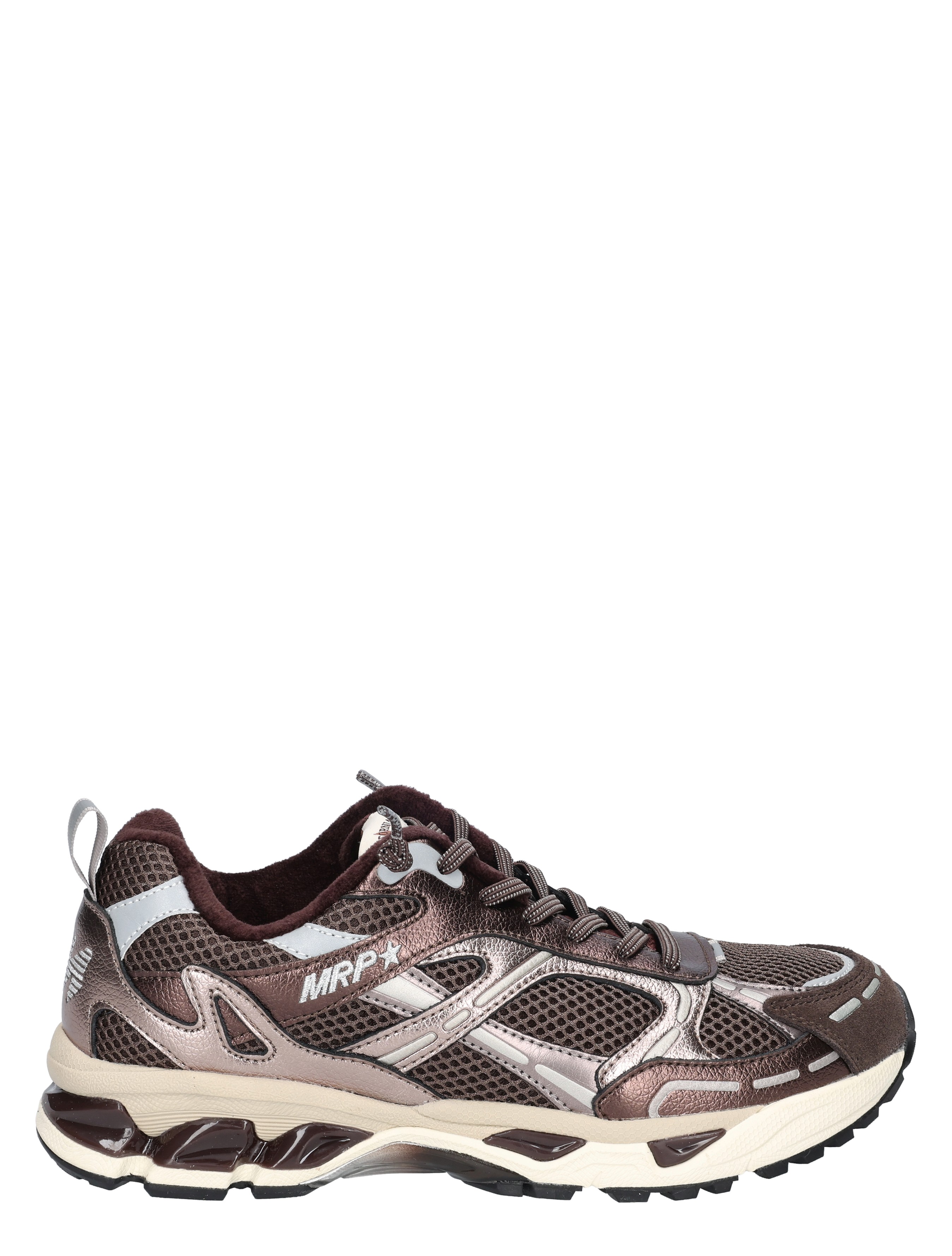 sneaker, luxe, mesh, roestbruin, lichte-zijpanelen