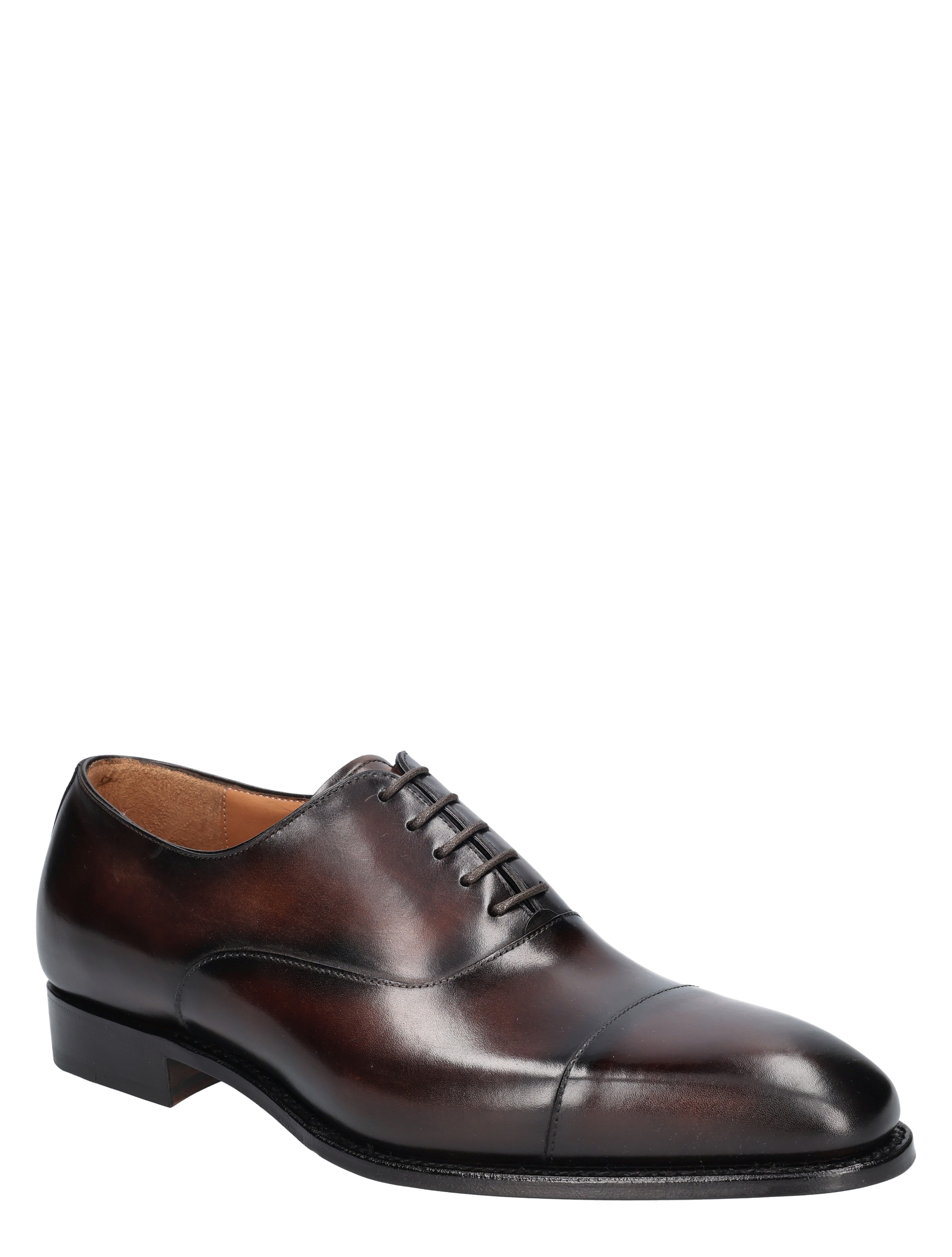 lederen schoen, zakelijke schoen, bruine kleur, oxfordschoenen, vakken veterboot