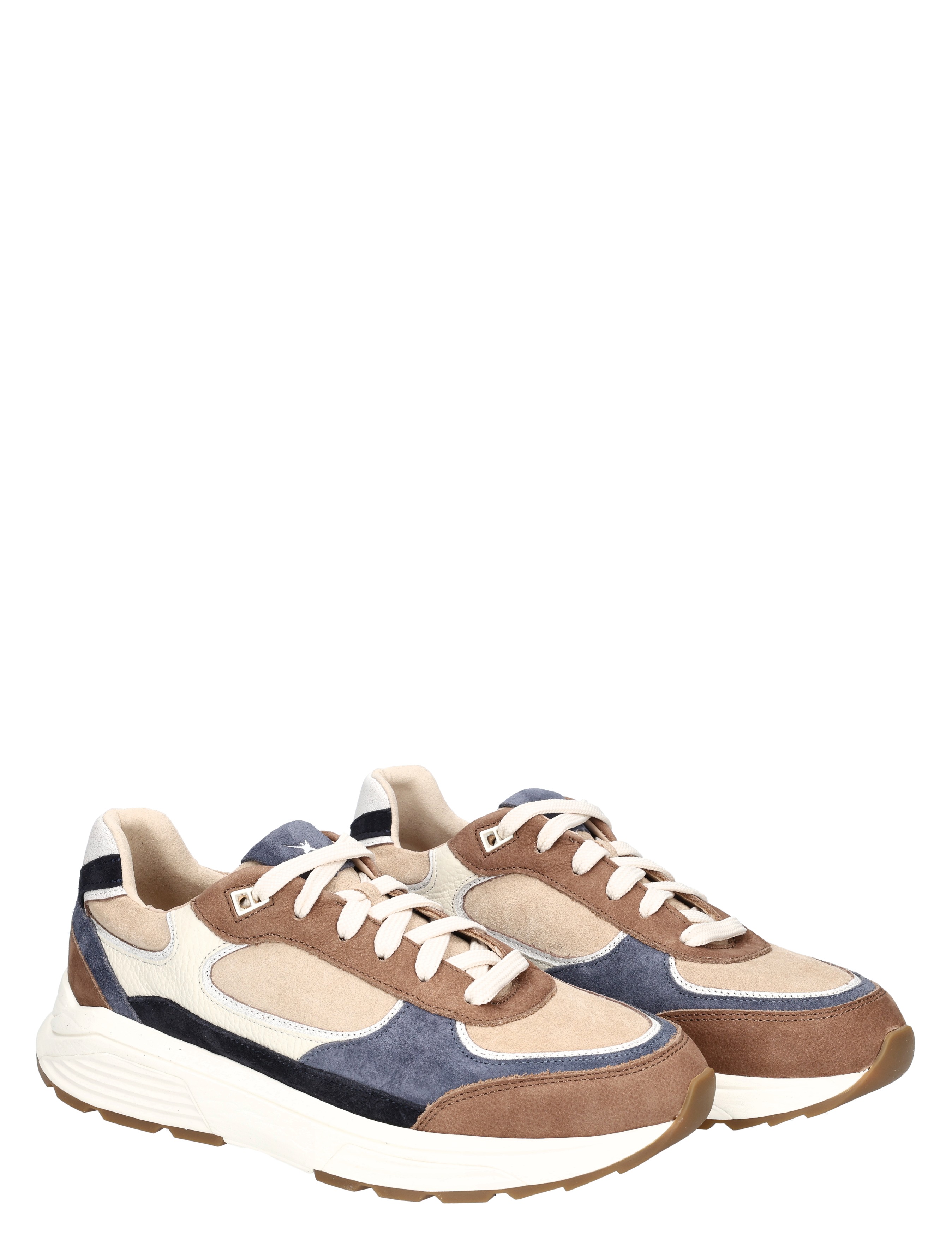 Xsensible - 33204.4 Manhattan Men 352 Brown Combi H-Wijdte - Heren - Veterschoenen - Casual Veterschoenen - 50400_22_5